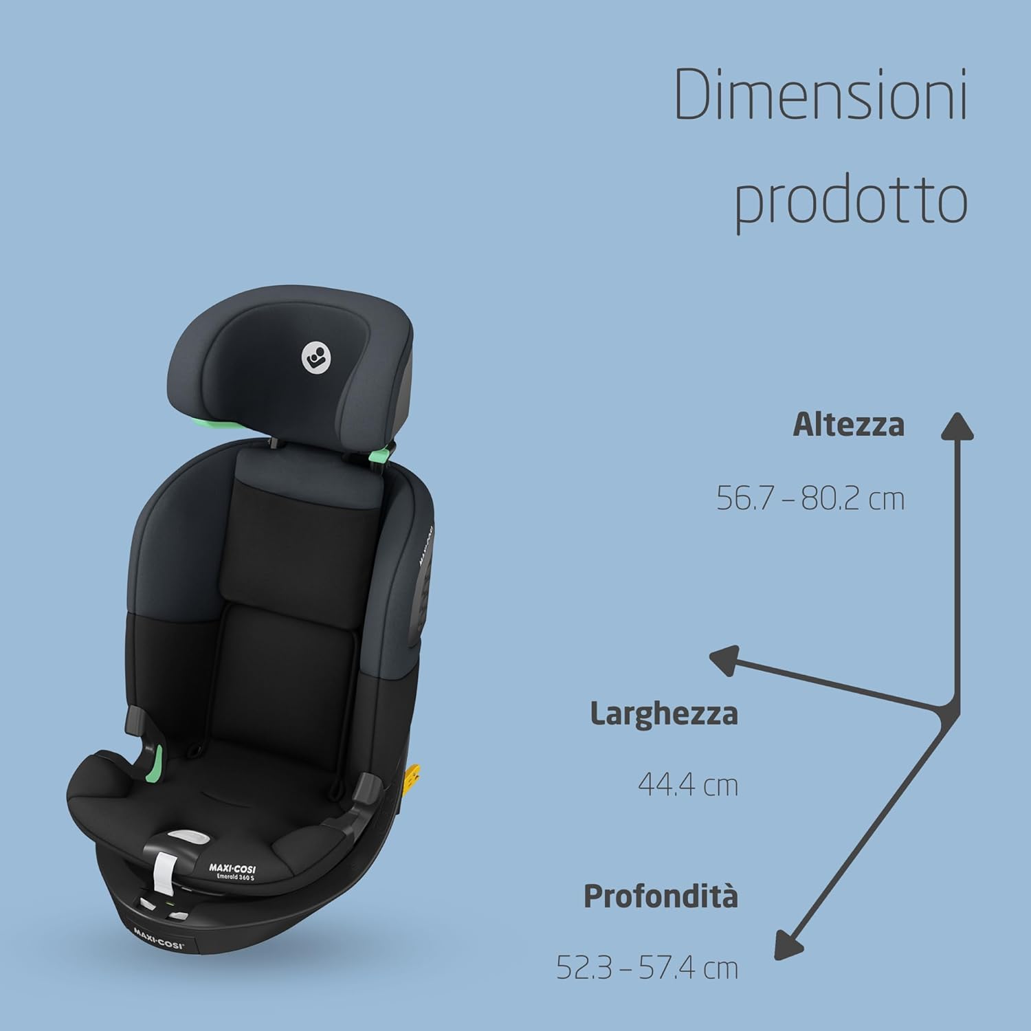 Thumbnail 6 de Maxi-Cosi Titan S i-Size: seggiolino auto evolutivo da 15 mesi a 12 anni con protezione G-CELL