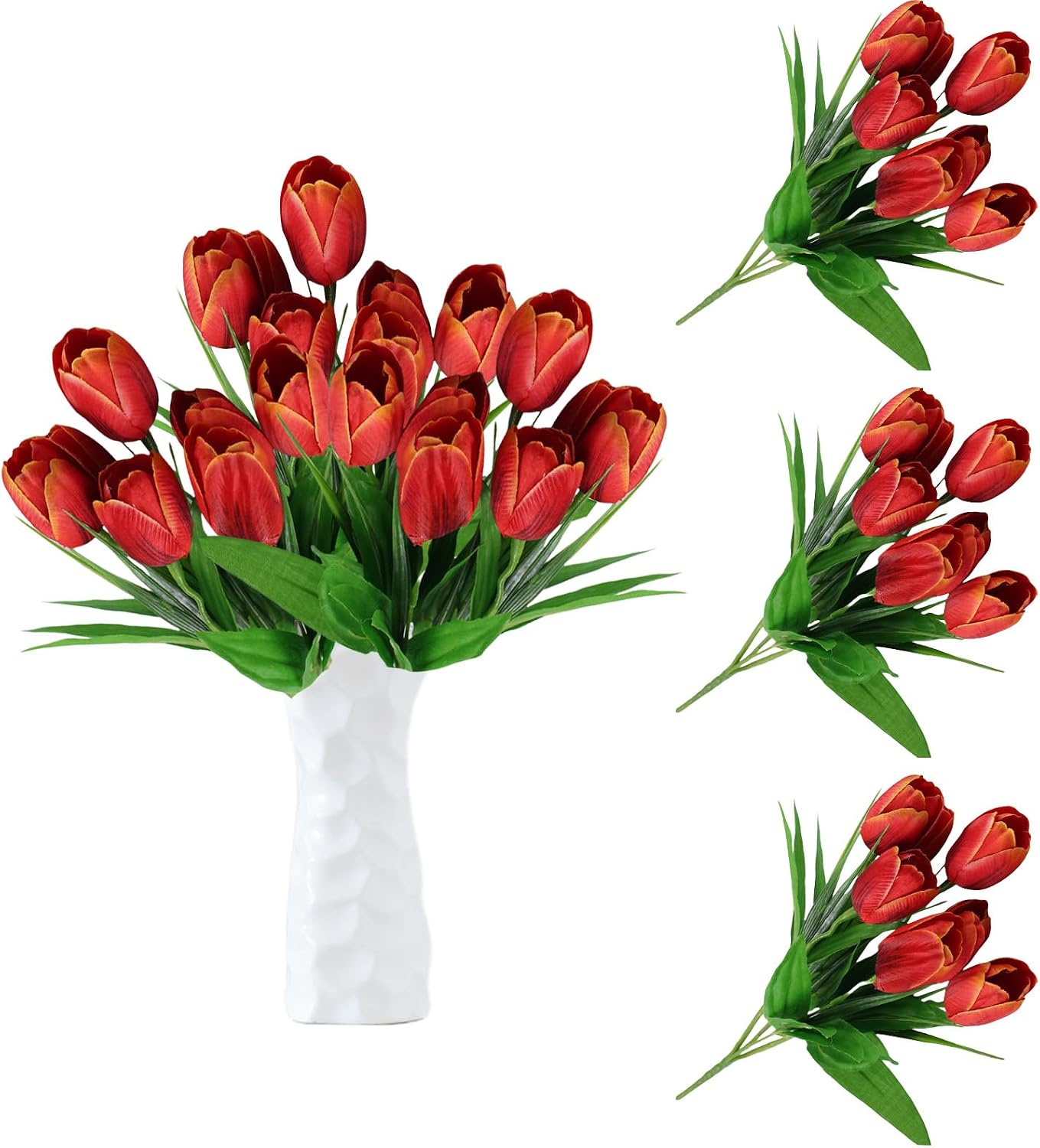 Thumbnail 6 de astylishome 21 Tulip artificial bouquet for wedding