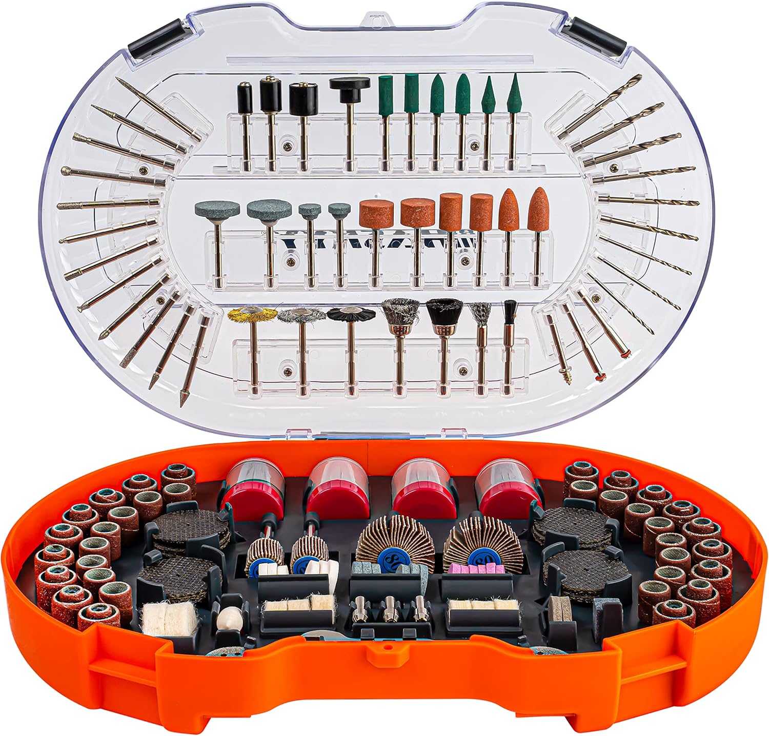 Detalle 2 de HASKYY Kit multifonctions 276 pièces : accessoires et outils rotatifs compatibles Dremel