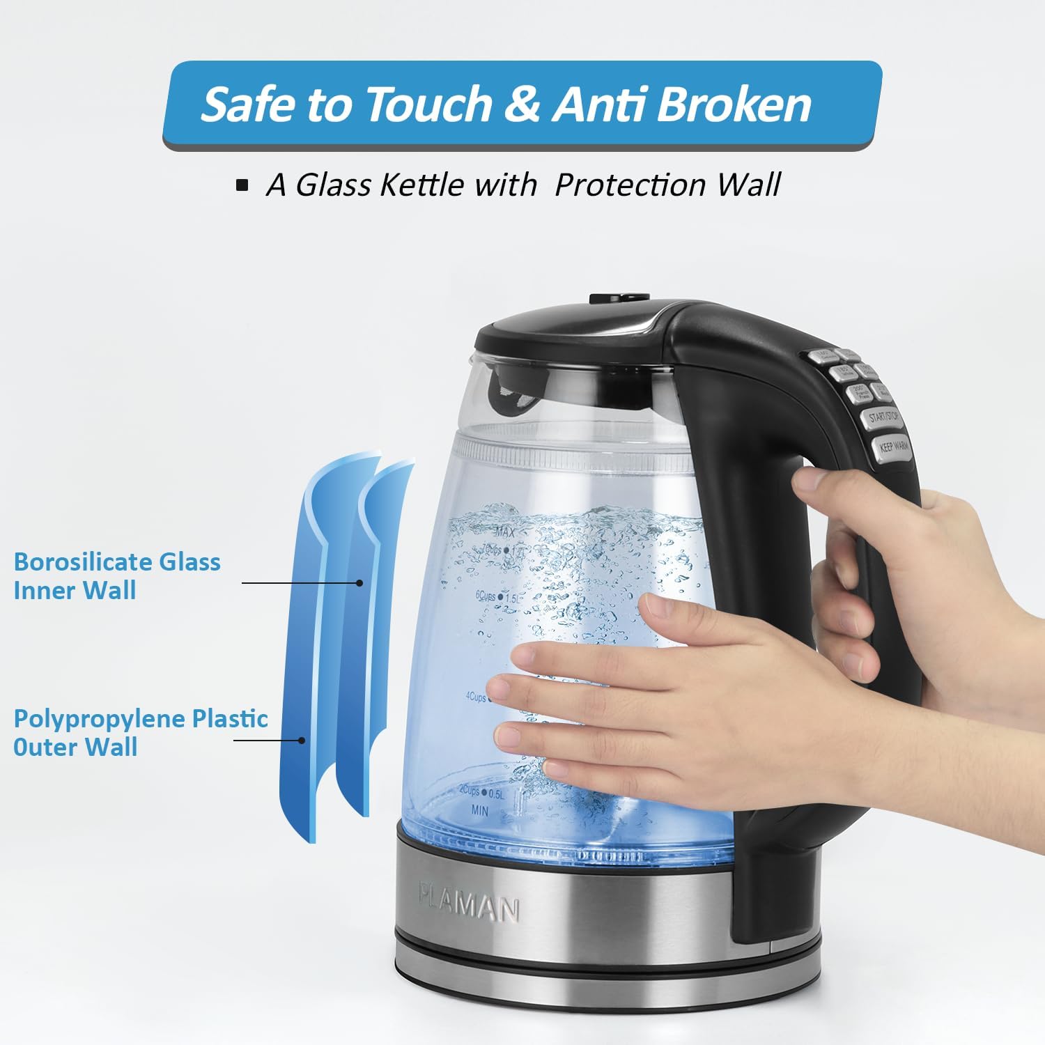 Detalle 2 de 1500W Electric Kettle with Temperature Control