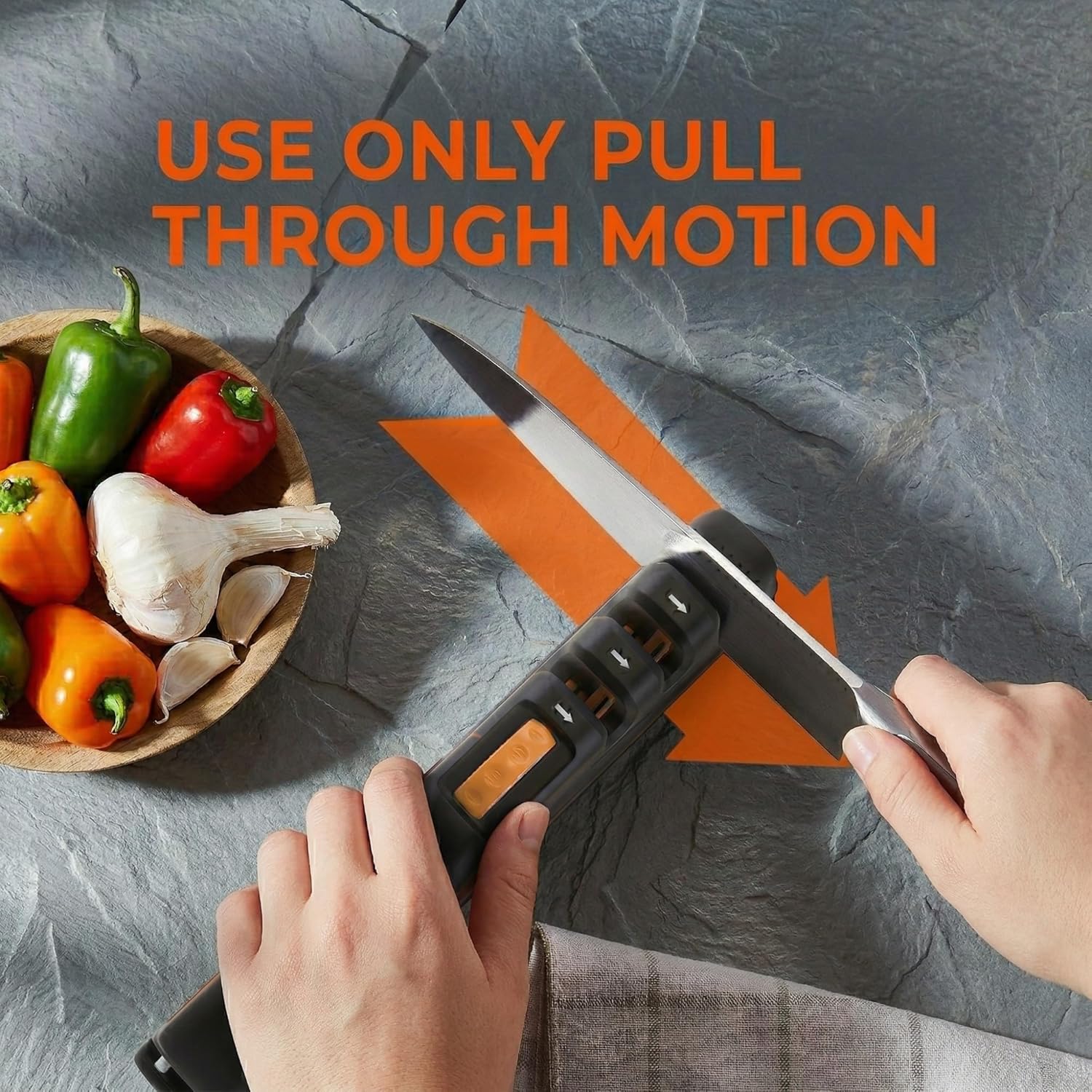 Detalle 2 de Sharp Pebble 3-Stage Knife Sharpener 5️⃣🔪