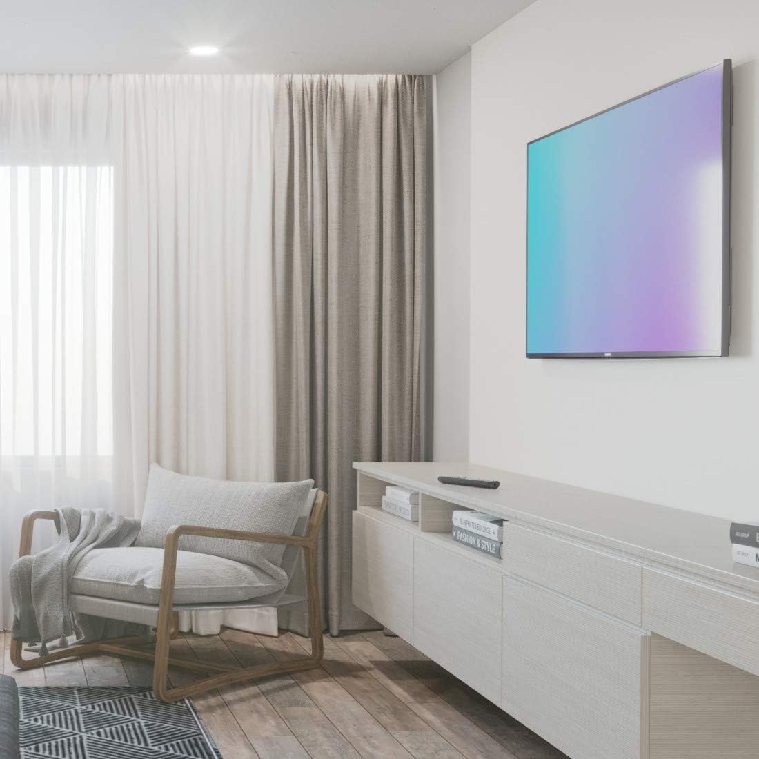 Thumbnail 4 de Hama TV Wandhalterung starr für 32–75 Zoll, VESA 50x50 bis 400x400, bis 40 kg – extra flach, schwarz