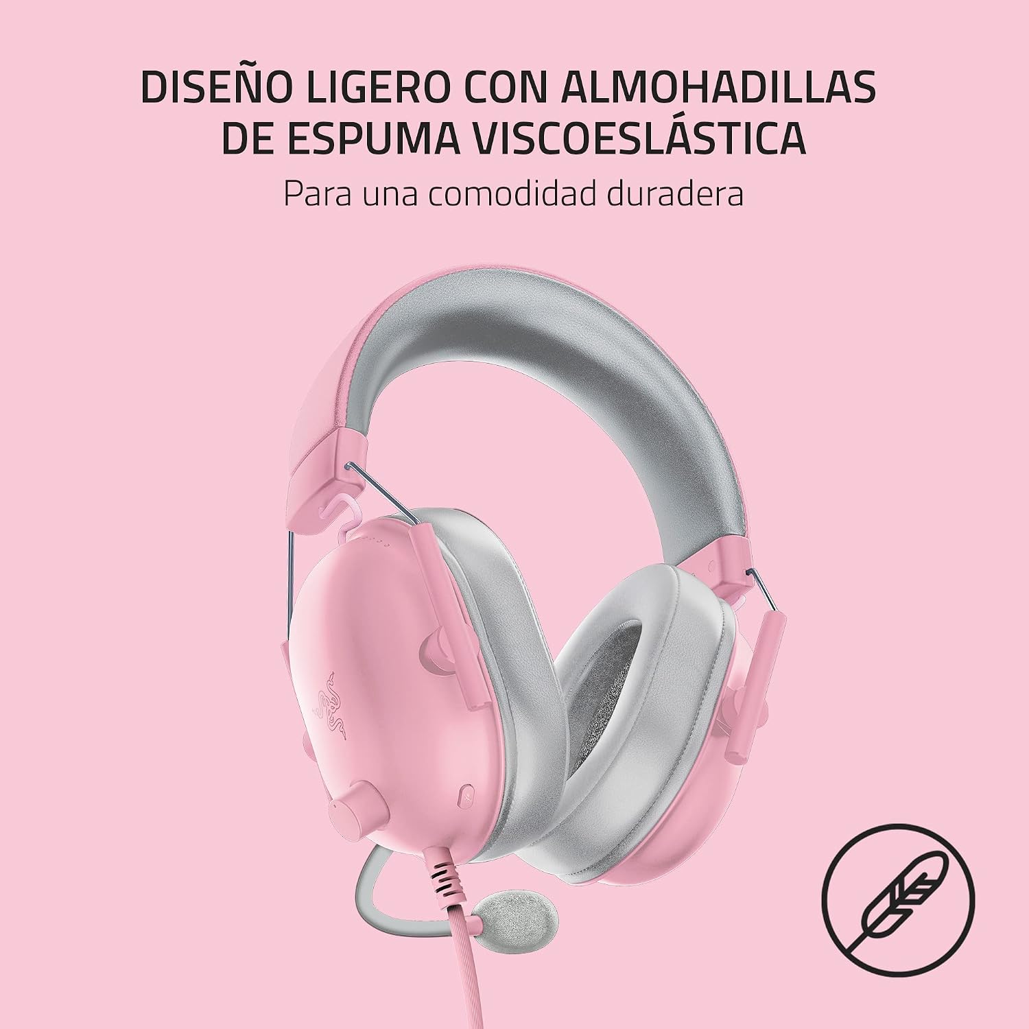 Thumbnail 4 de Razer BlackShark V2 X - Auriculares Gaming Rosa