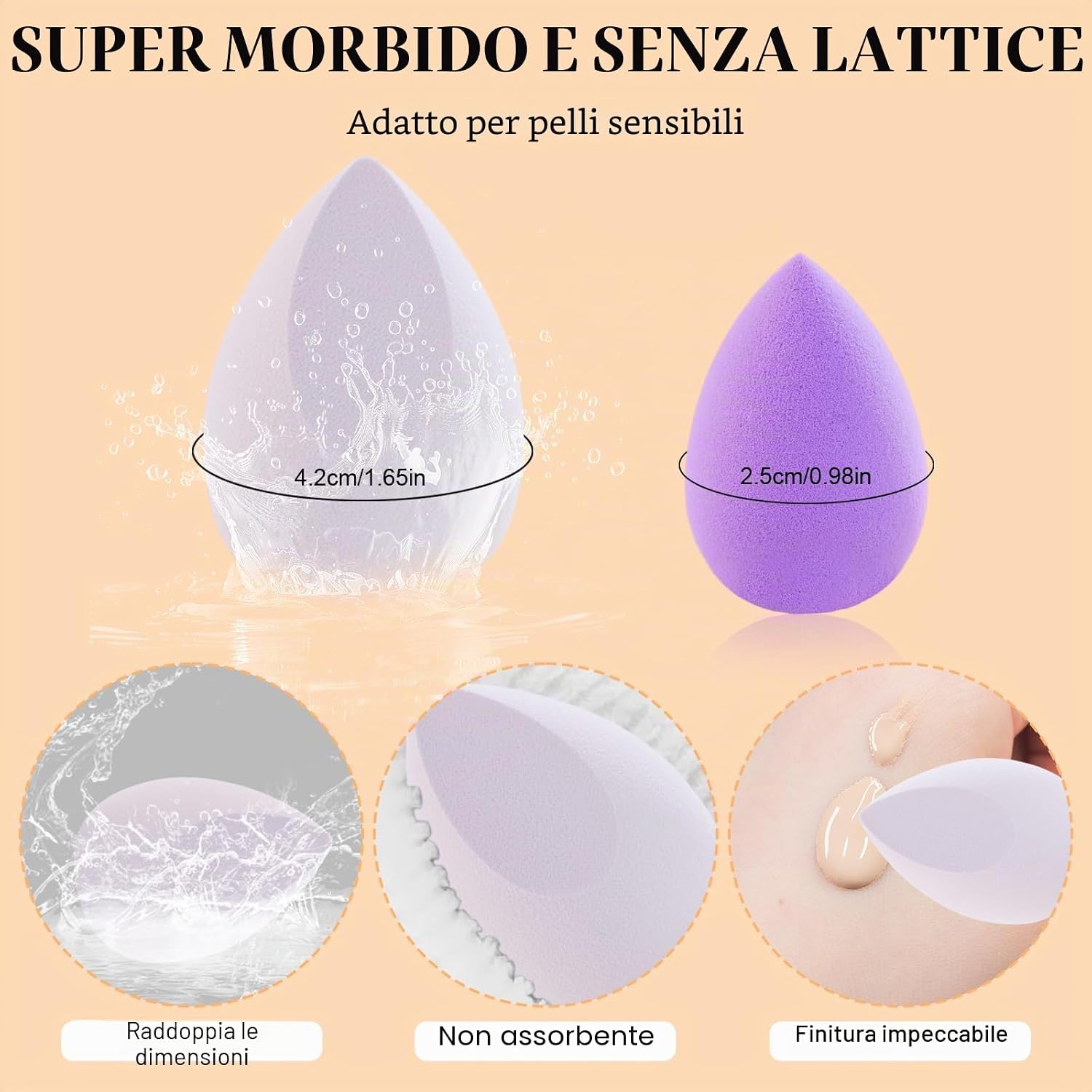 Thumbnail 3 de DUAIU 16 Spugnette Trucco Make Up: Set di Beauty Blender Riutilizzabili, 2 in 1, con Contenitore Portatile