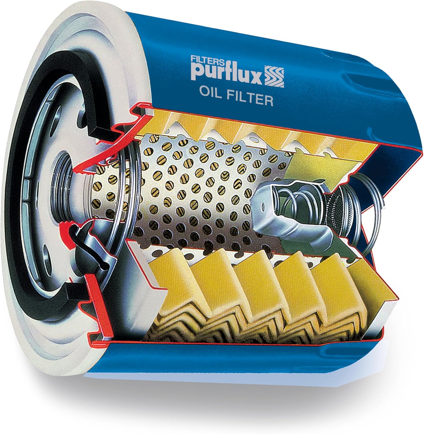 Thumbnail 2 de PURFLUX Filtre à huile vissé LS1130 pour Ford Fiesta Mk7, C-Max II, S-Max Mk2, Focus Mk4 et Kuga Mk3
