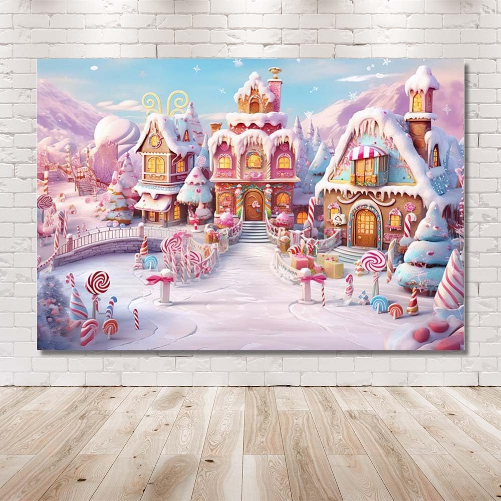 Detalle 2 de MEHOFOND 8x6ft winter snow photography backdrop ๐