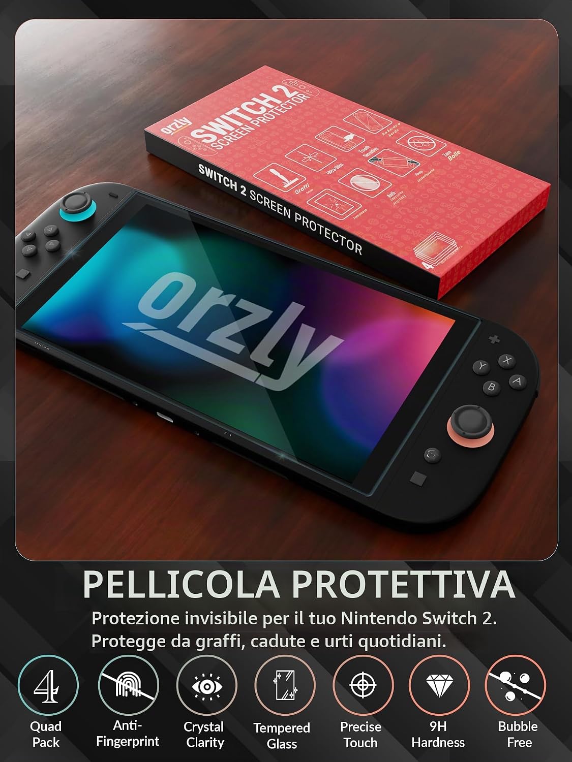 Thumbnail 3 de Orzly Pellicola protettiva Switch 7,9"
