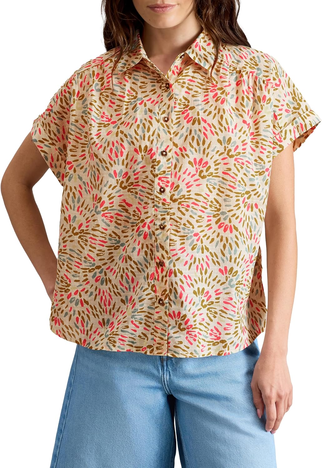 Detalle de White Stuff Orla Shirt Femme (Lot de 1) — Chemise coton haute qualité