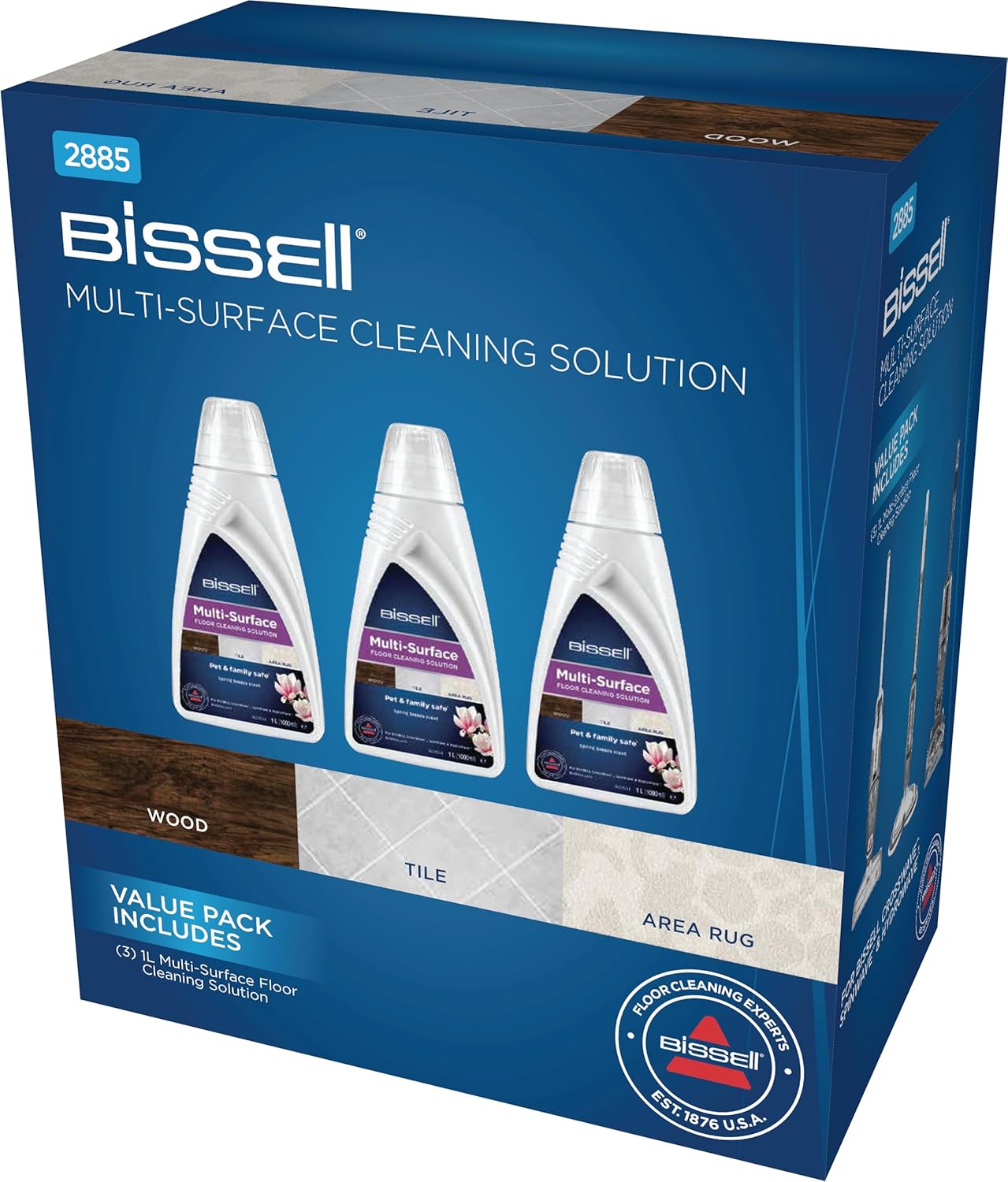 Thumbnail 1 de BISSELL Multi Surface Reinigungslösungen Pack 2885 (3 x 1 Liter) für CrossWave, SpinWave & HydroWave