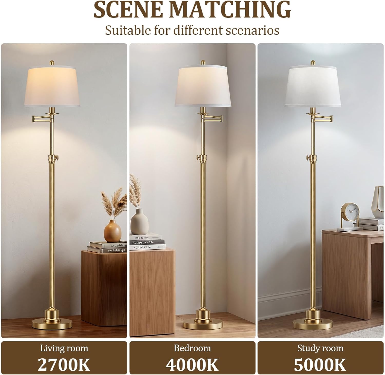 Detalle 1 de Vintage Floor Lamp, Height Adjustable