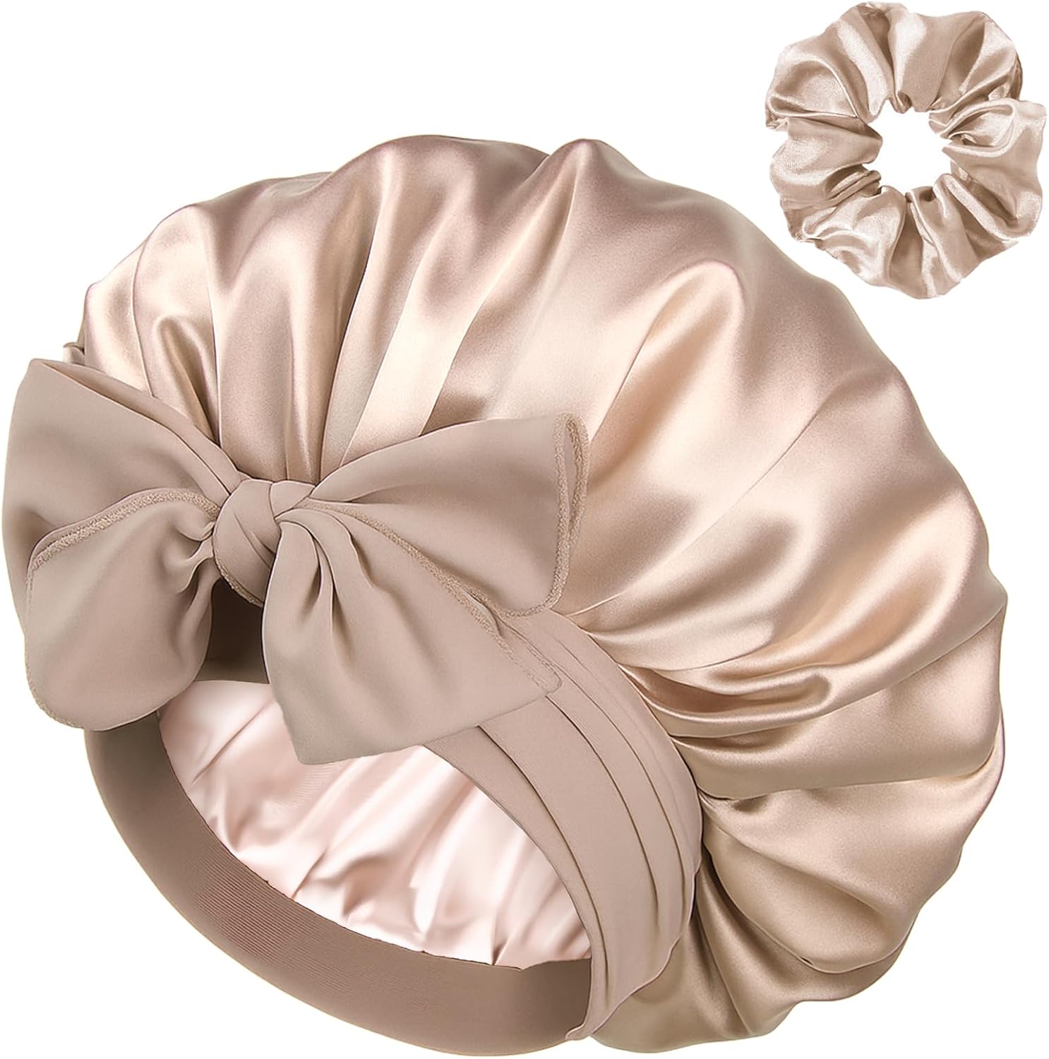 Thumbnail 6 de YANIBEST Satin Seide Haube – Double Layer Hair Bonnet für lockiges Naturhaar, verstellbares Bindeband