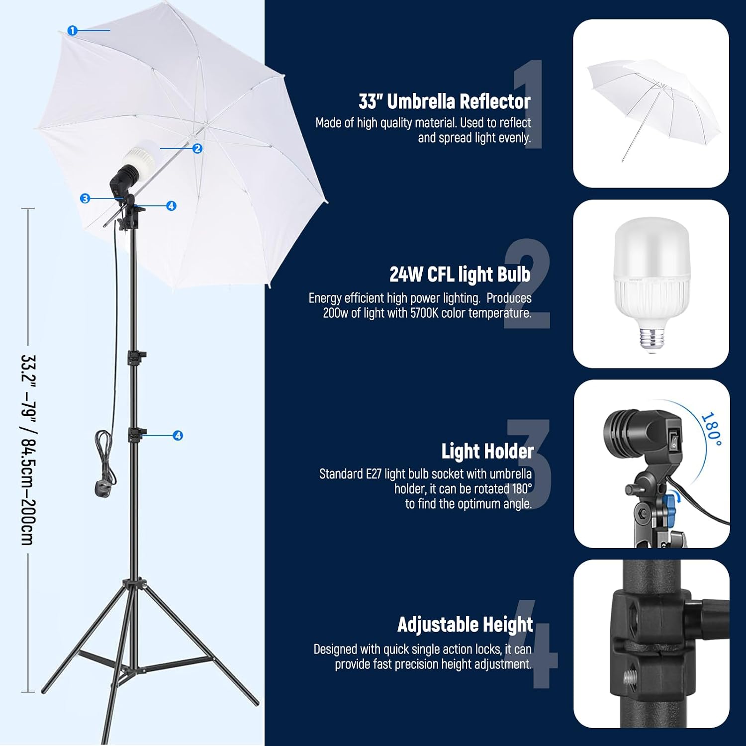 Thumbnail 4 de NEEWER Photography Lighting Kit 8.5x10ft 🎥