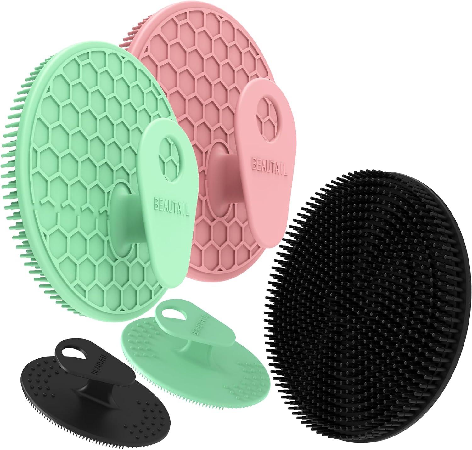 Detalle de Silicone Body and Face Scrubber Set 5 Pack by BEAUTAIL