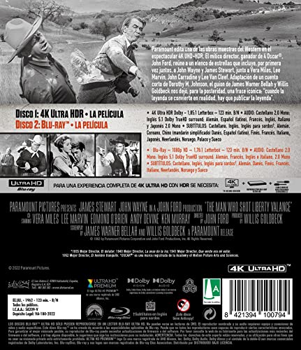 Detalle de El hombre que mató a Liberty Balance (4K UHD + Blu-ray) 📀