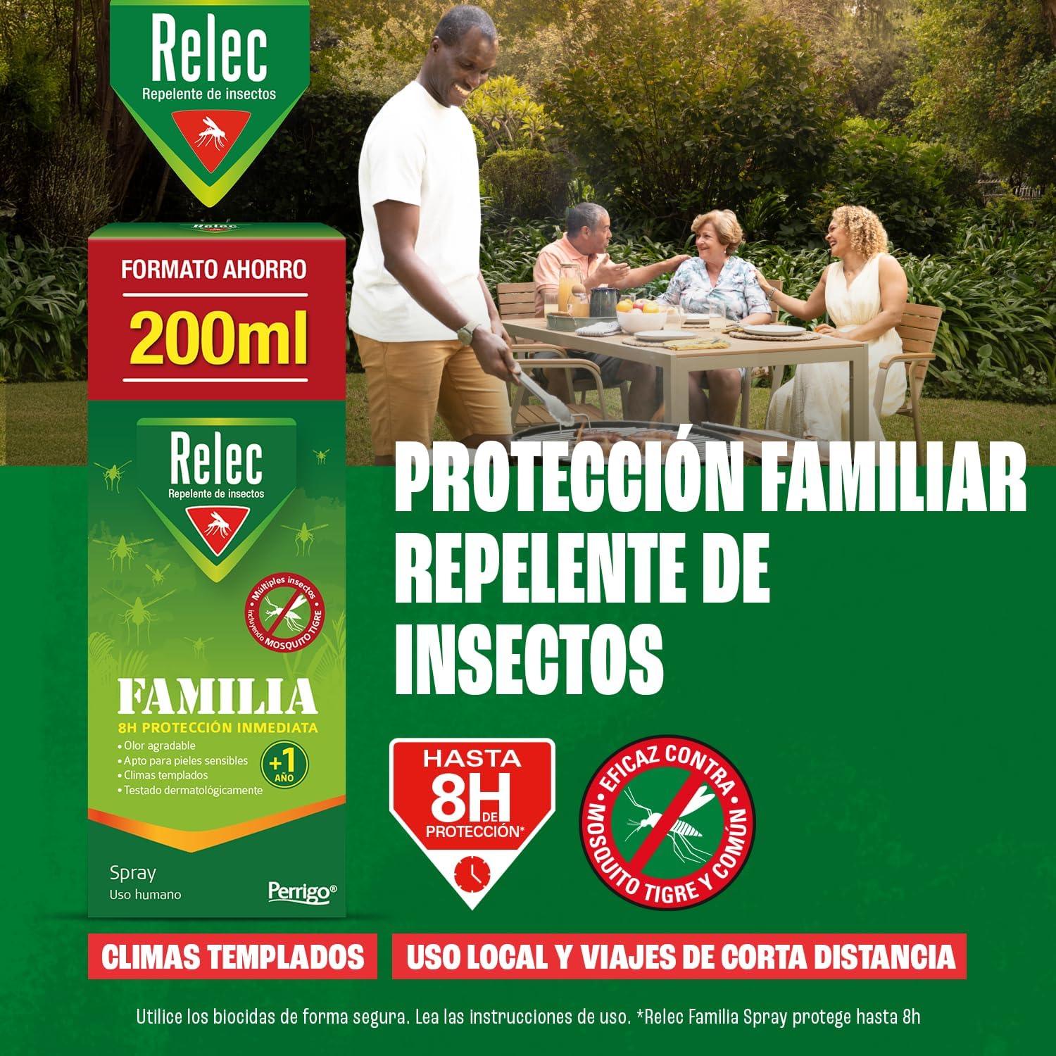 Thumbnail 2 de Relec Familia Spray Antimosquitos 200 ml: protección duradera y olor agradable para toda la familia