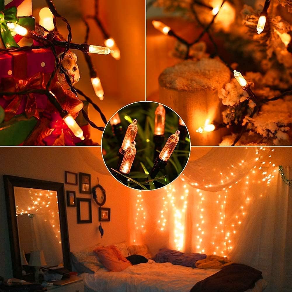 Detalle de Joomer 33FT 100-LED Orange Halloween String Lights with 8 Modes and Timer