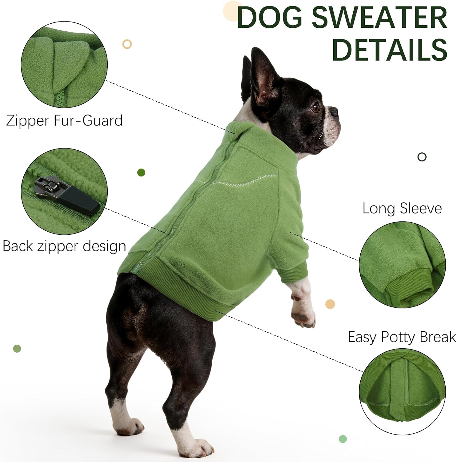 Detalle de BRKURLEG Dog Sweater, XS