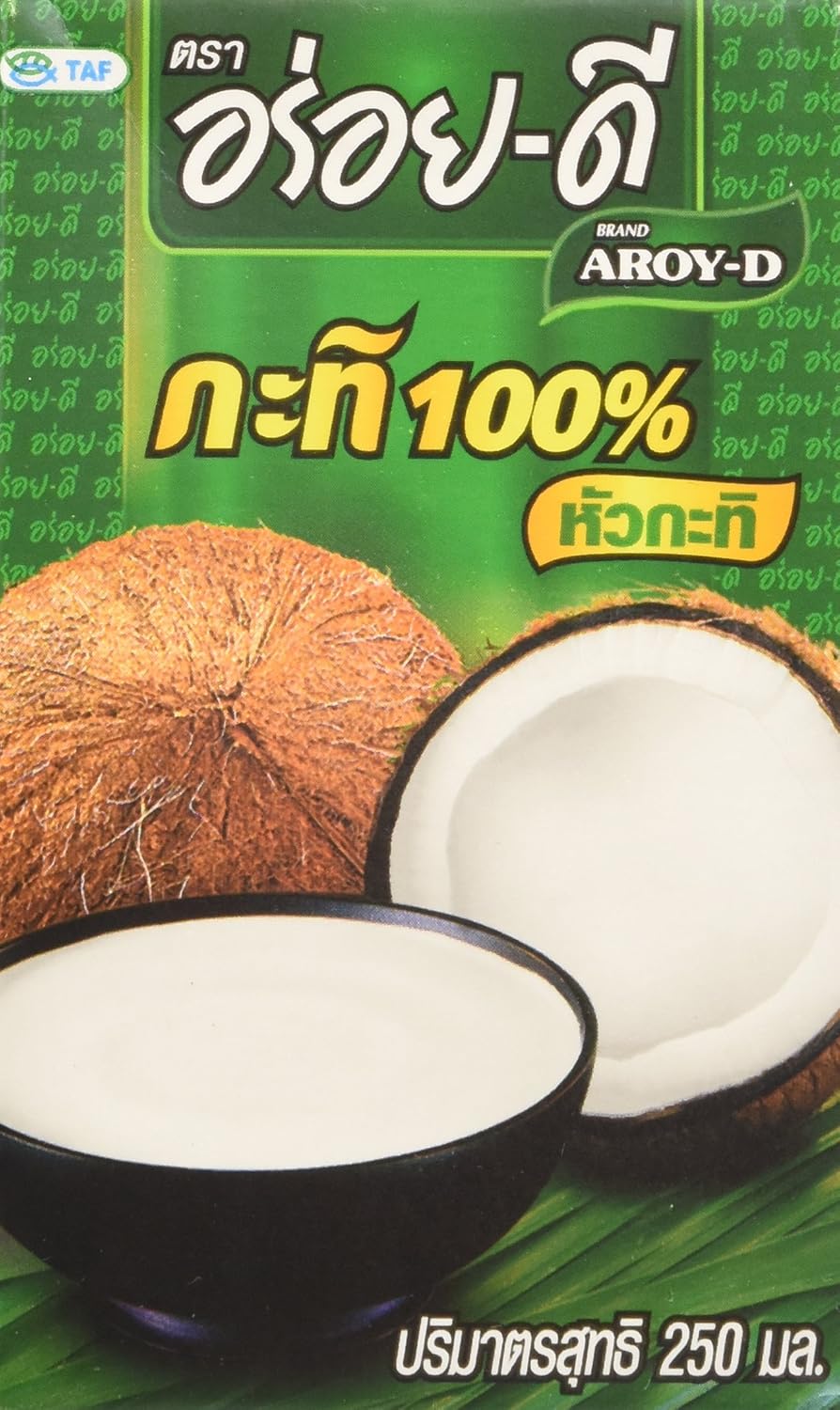 Detalle de Aroy-D 100% Coconut Milk, 8.5 oz Cartons, 36-Pack