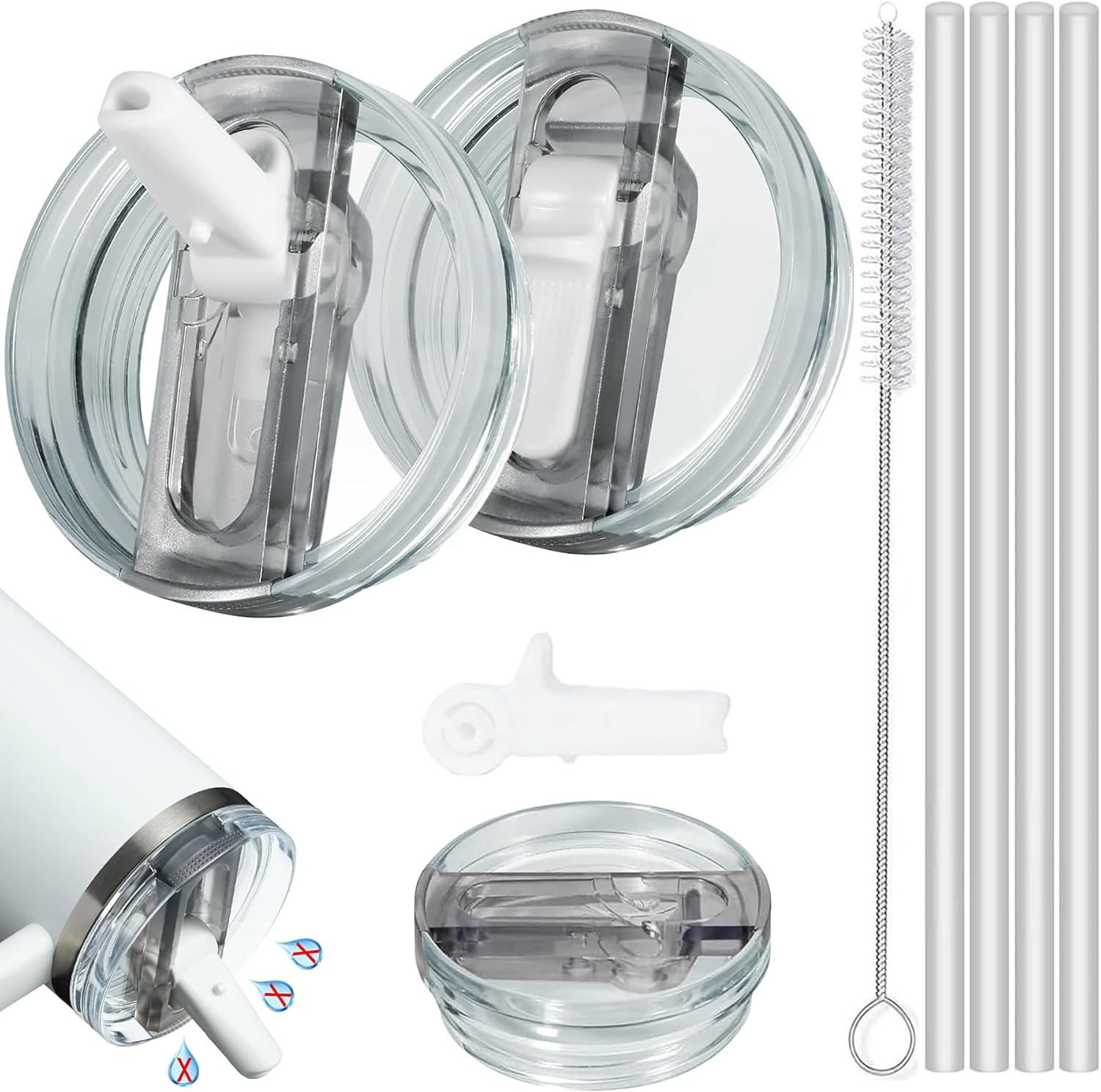 Detalle de Shengruili Stanley Cup Deckel 40 oz, 2er Set