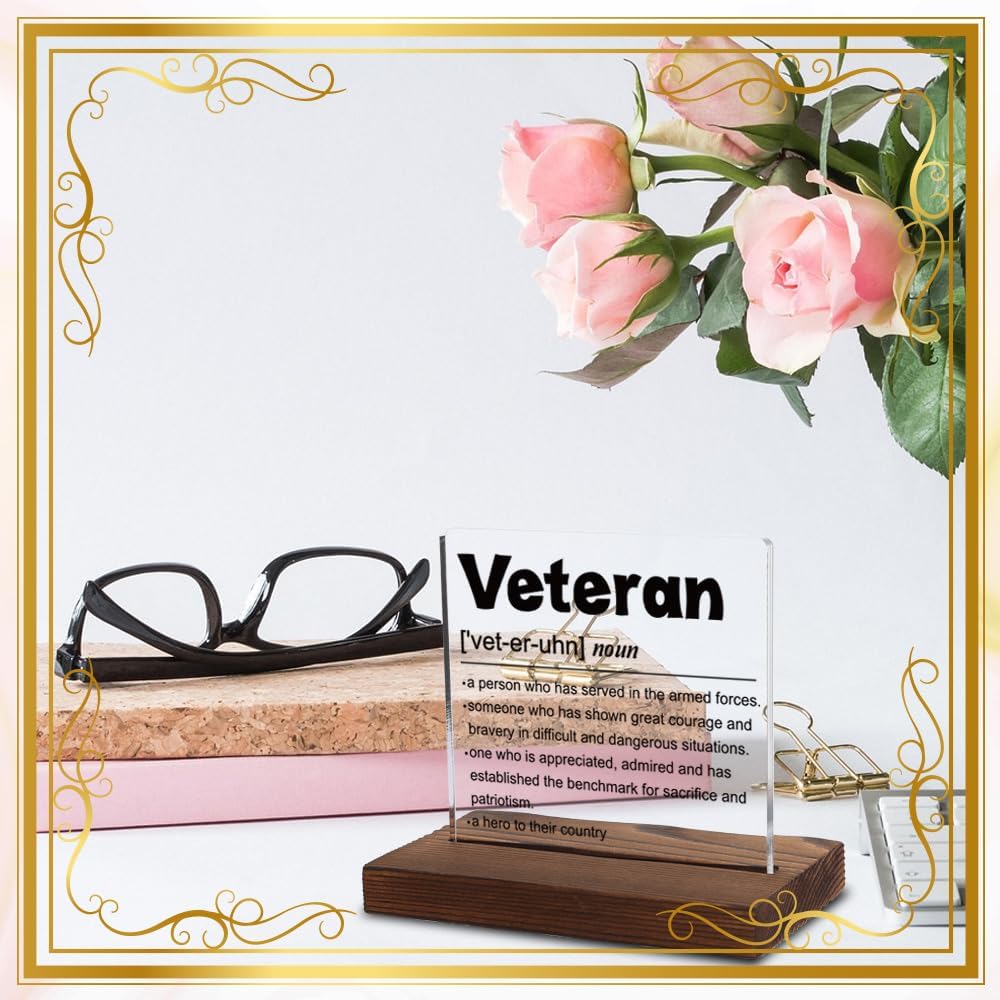 Detalle 2 de Acrylic Veteran Plaque 4-inch x 4-inch