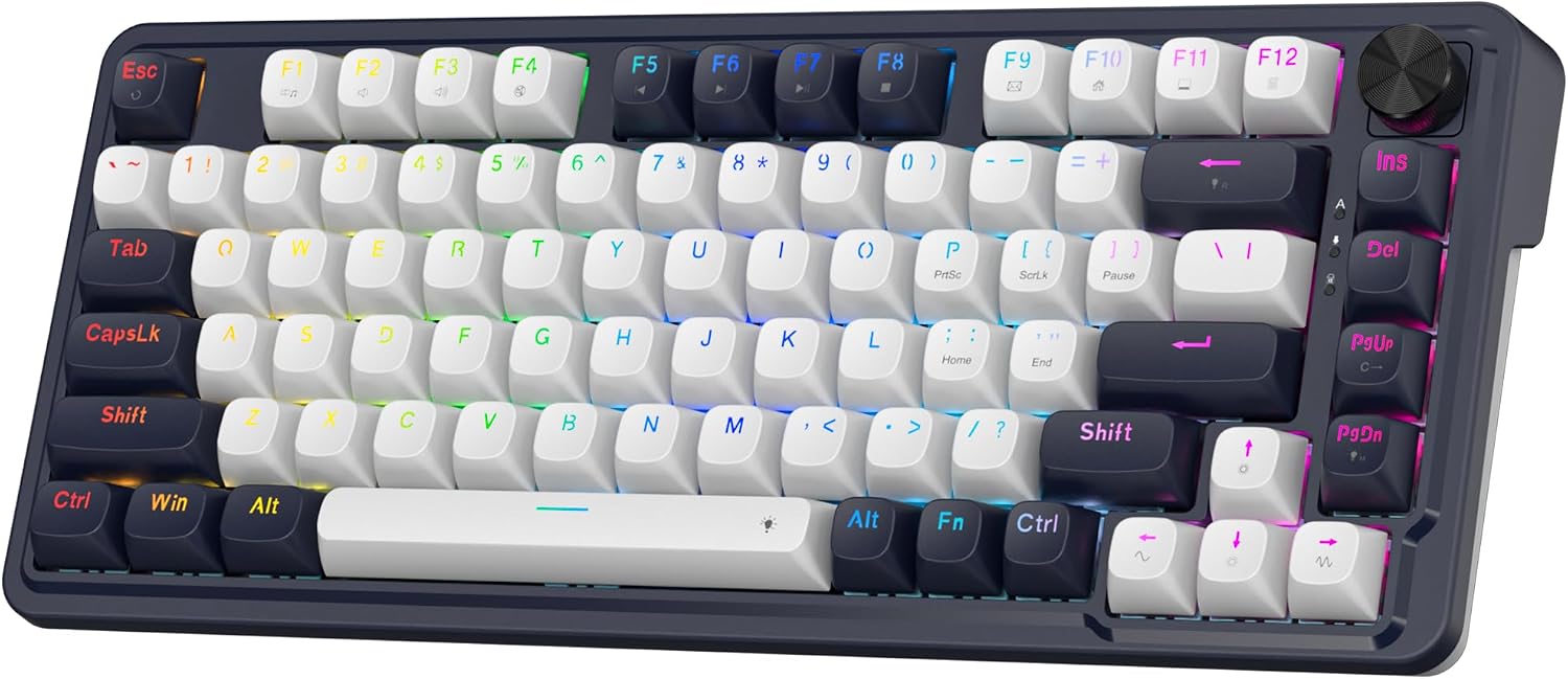 Detalle de Redragon K673 HE Rapid Trigger 8K wired mechanical gaming keyboard (81 keys) with UltraMag magnetic switches