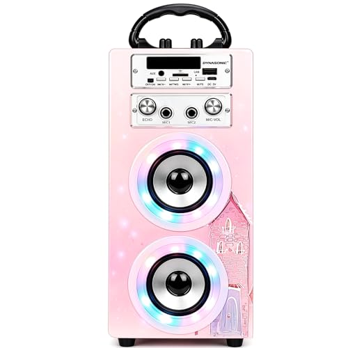 Detalle 2 de Dynasonic Karaoke Altavoz Bluetooth Portátil con 2 micrófonos: diversión móvil para fiestas y comuniones