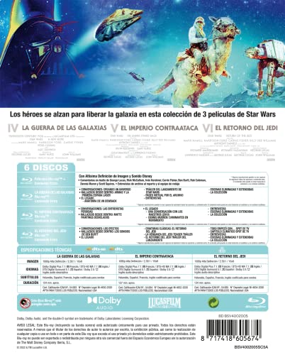 Thumbnail 1 de Divisa HV Star Wars Episodios IV–VI Blu-ray