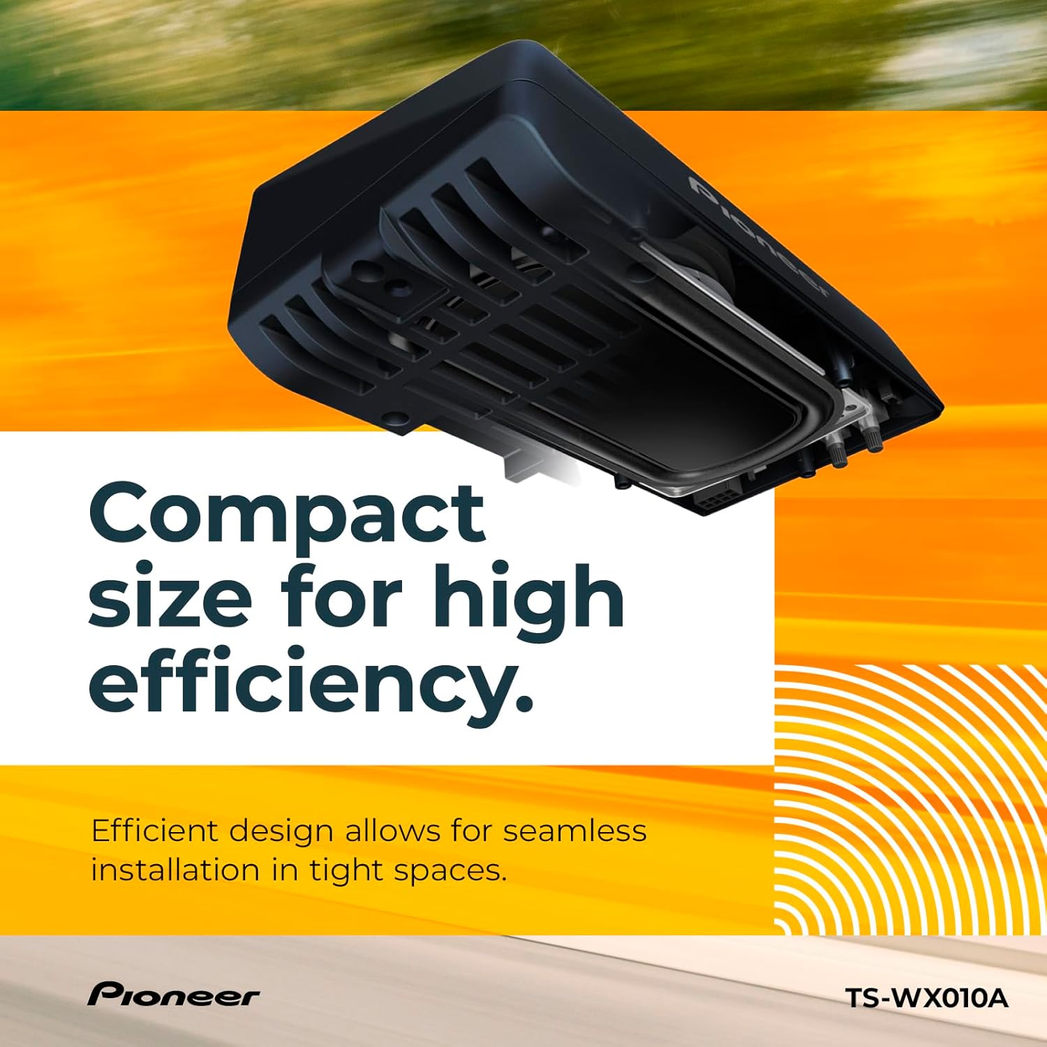 Thumbnail 3 de Pioneer TS-WX010A ultra-compact powered active subwoofer (160 W) for car audio