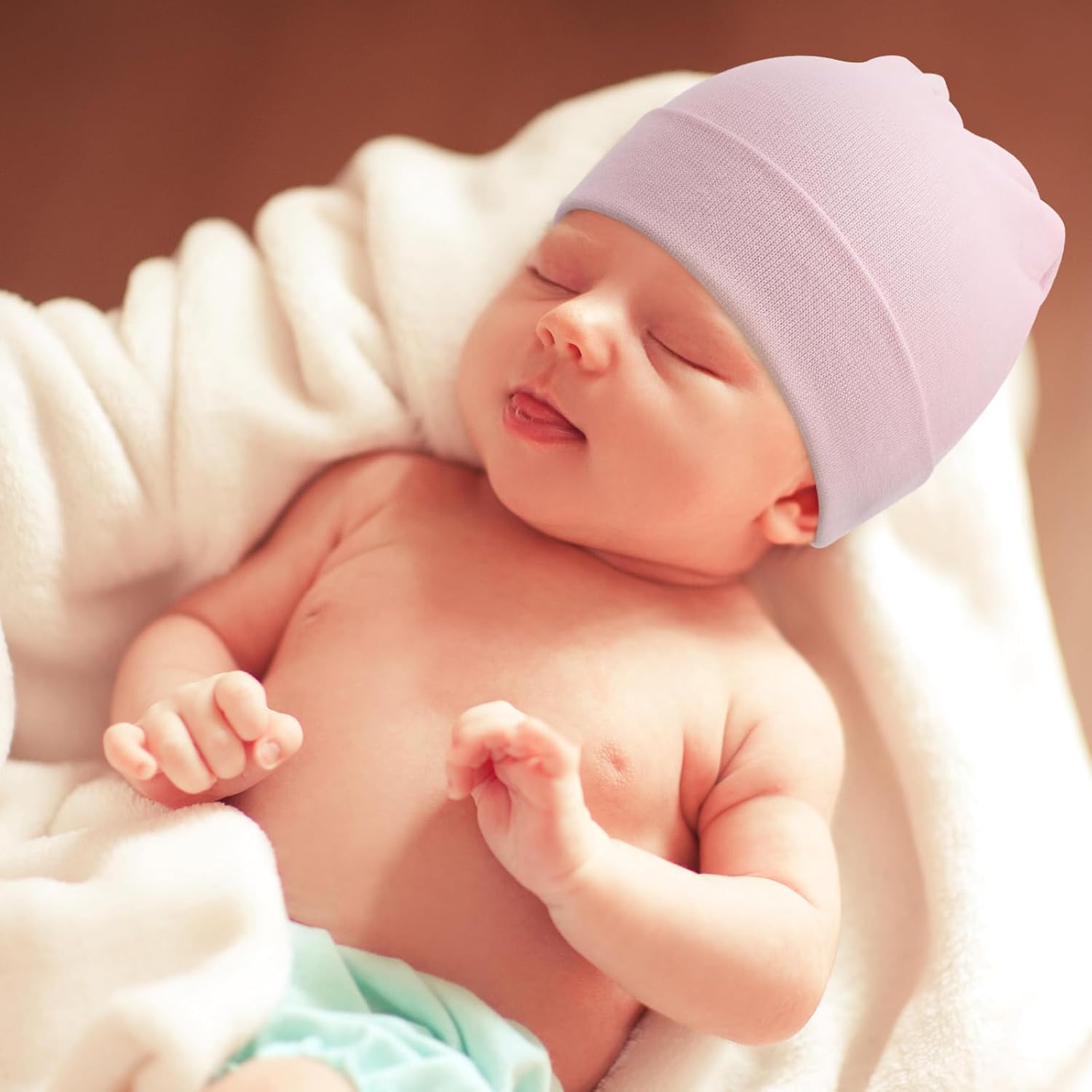 Thumbnail 3 de DRESHOW Newborn Beanie Hats 6-Pack