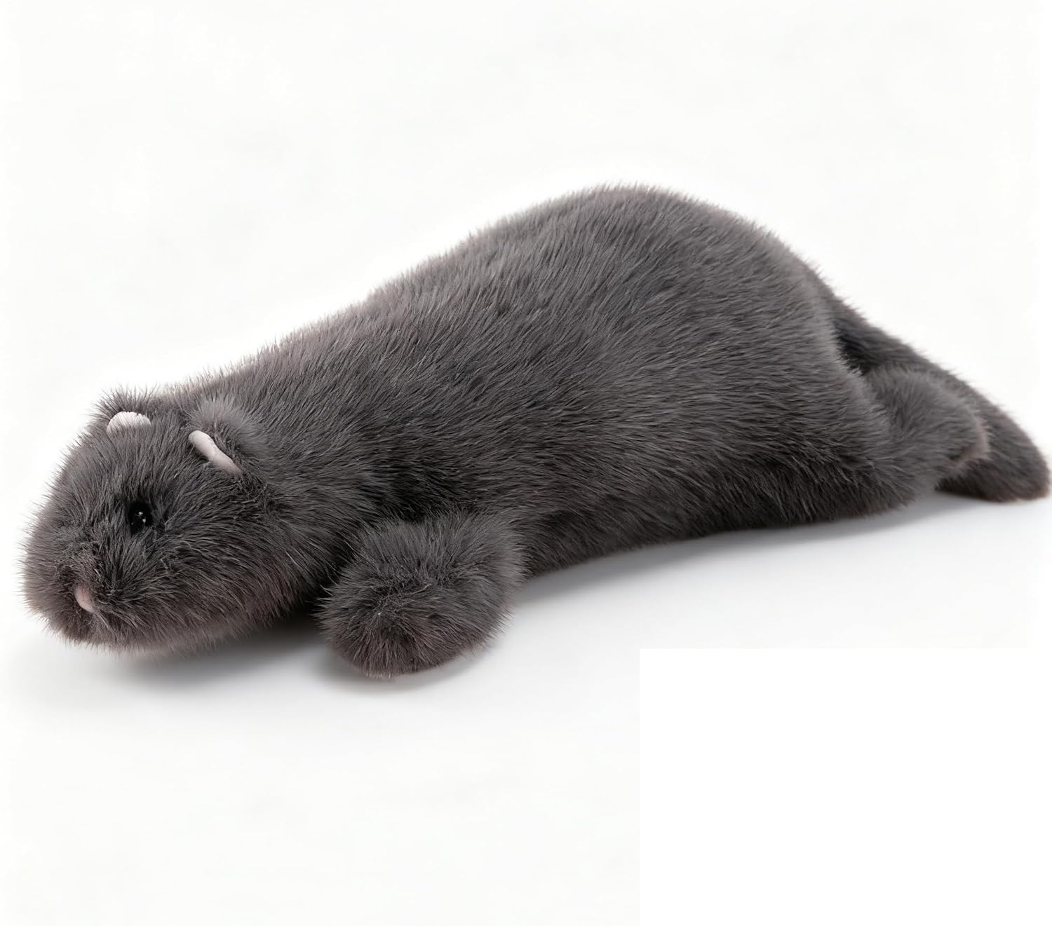 Detalle de RLOMUTE Snow Ferret Plush Toy 19.6 Inch – Realistic, Soft & Cuddlable Grey Plush for Decor, Gifts and Play