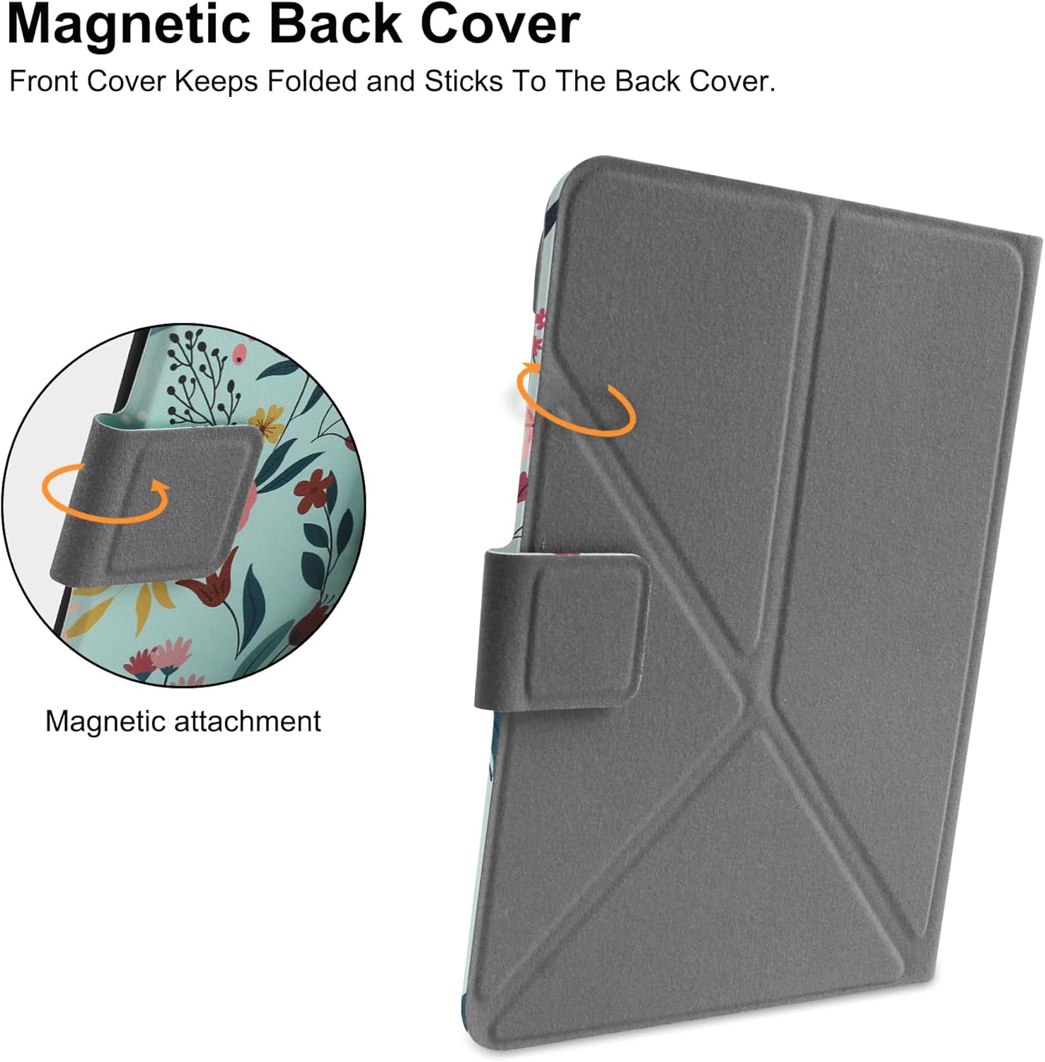 Thumbnail 6 de HGWALP Universal PU Folio Case for 6.8–7 Inch eReaders with Multi-angle Stand