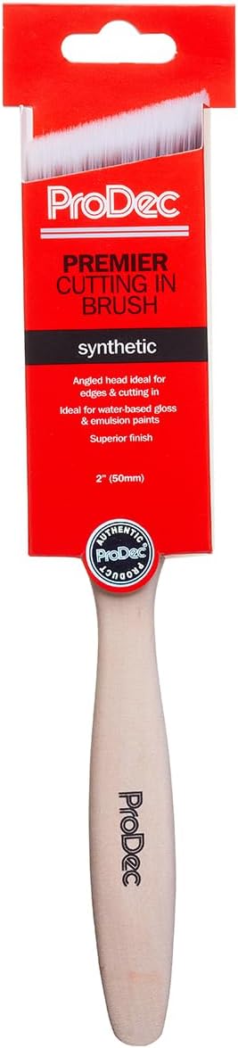 Detalle 2 de ProDec 50 mm – syntetyczny pędzel kątowy z długim drewnianym uchwytem