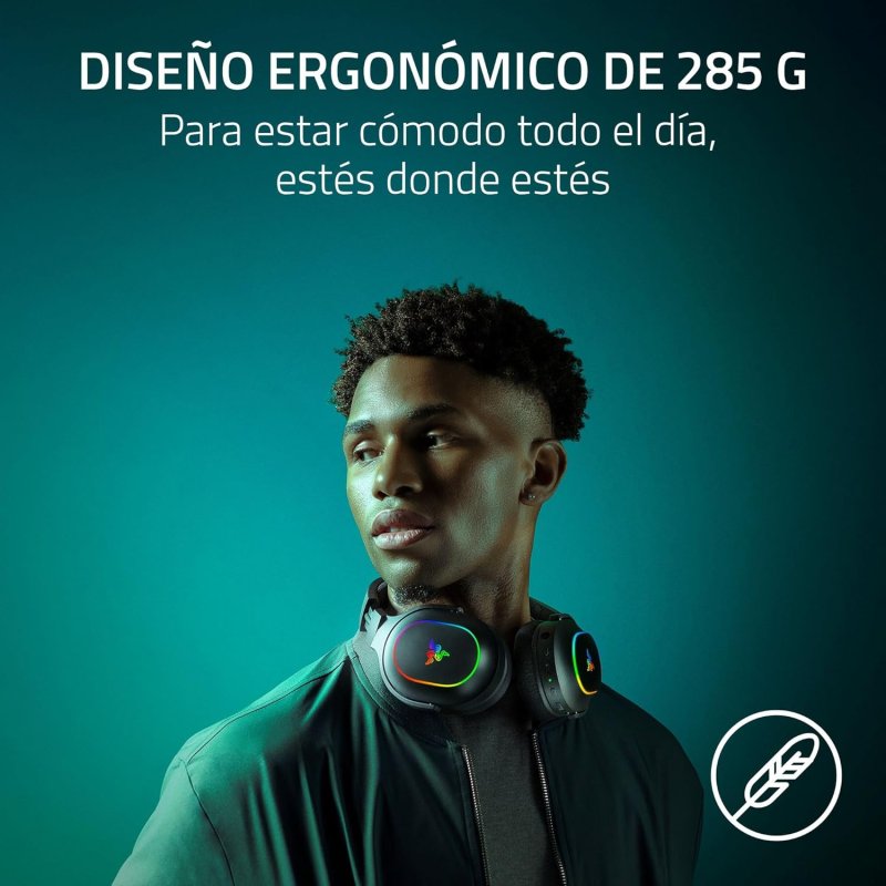 Thumbnail 2 de Razer Barracuda X Chroma: Auriculares Gaming Inalámbricos 2.4 GHz/Bluetooth (Negros)