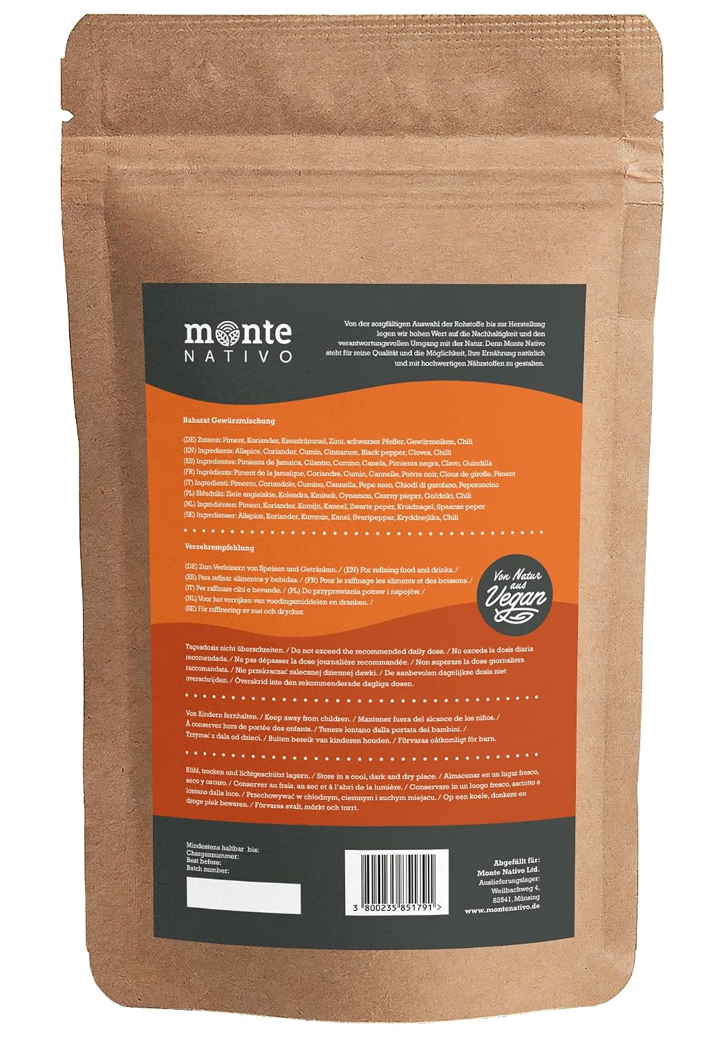 Thumbnail 5 de Baharat Gewürz Monte Nativo (250 g) – türkische Baharat-Mischung für Köfte, Fleisch & Reis