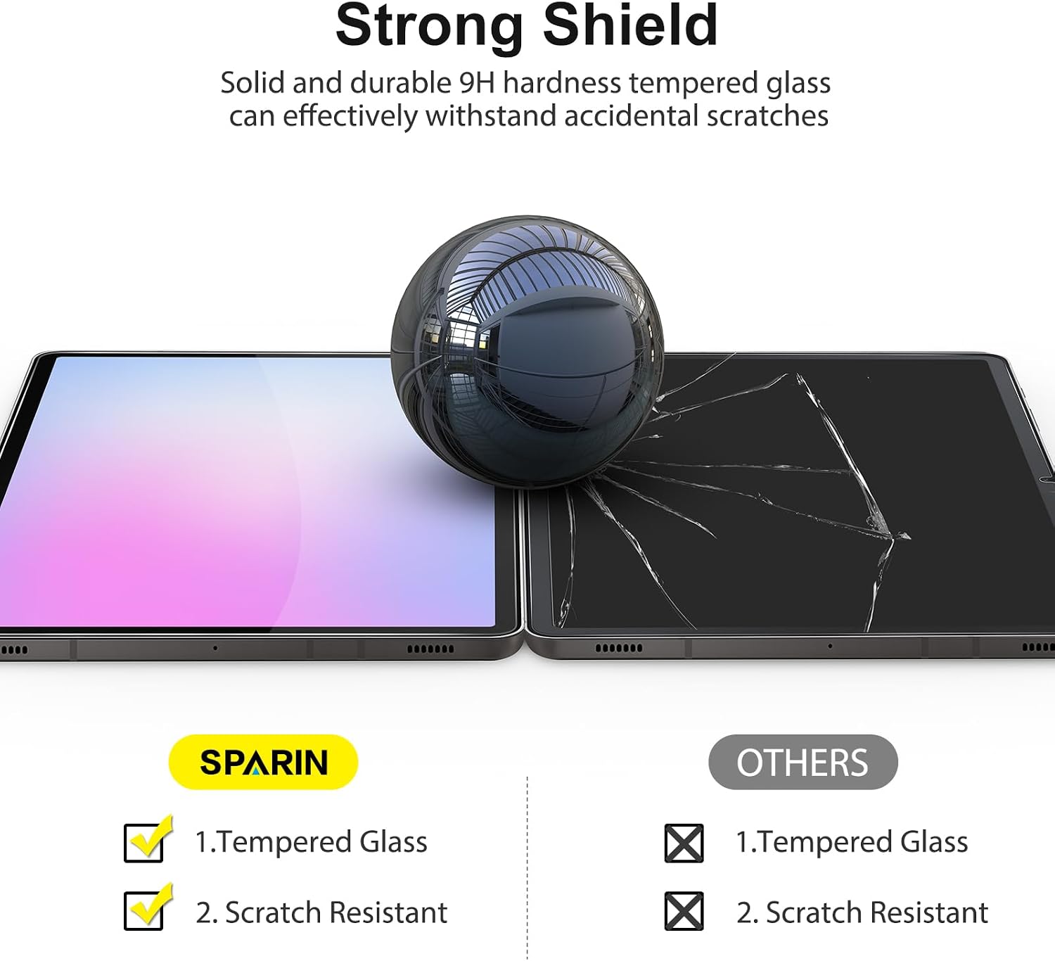 Detalle 2 de SPARIN Panzer Glas für Samsung Tab S9/S10