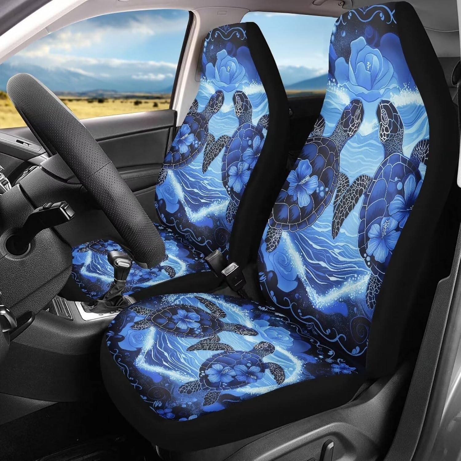 Detalle 2 de ZIATUBLES Vintage Floral Turtle Seat Covers