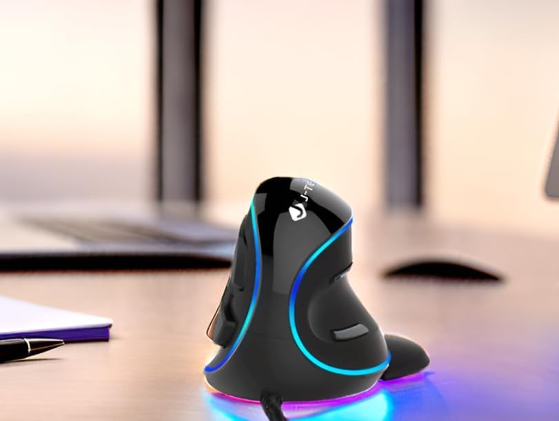 Thumbnail 5 de J-Tech Digital Wired Ergonomic Vertical USB Mouse (V628) with Adjustable DPI