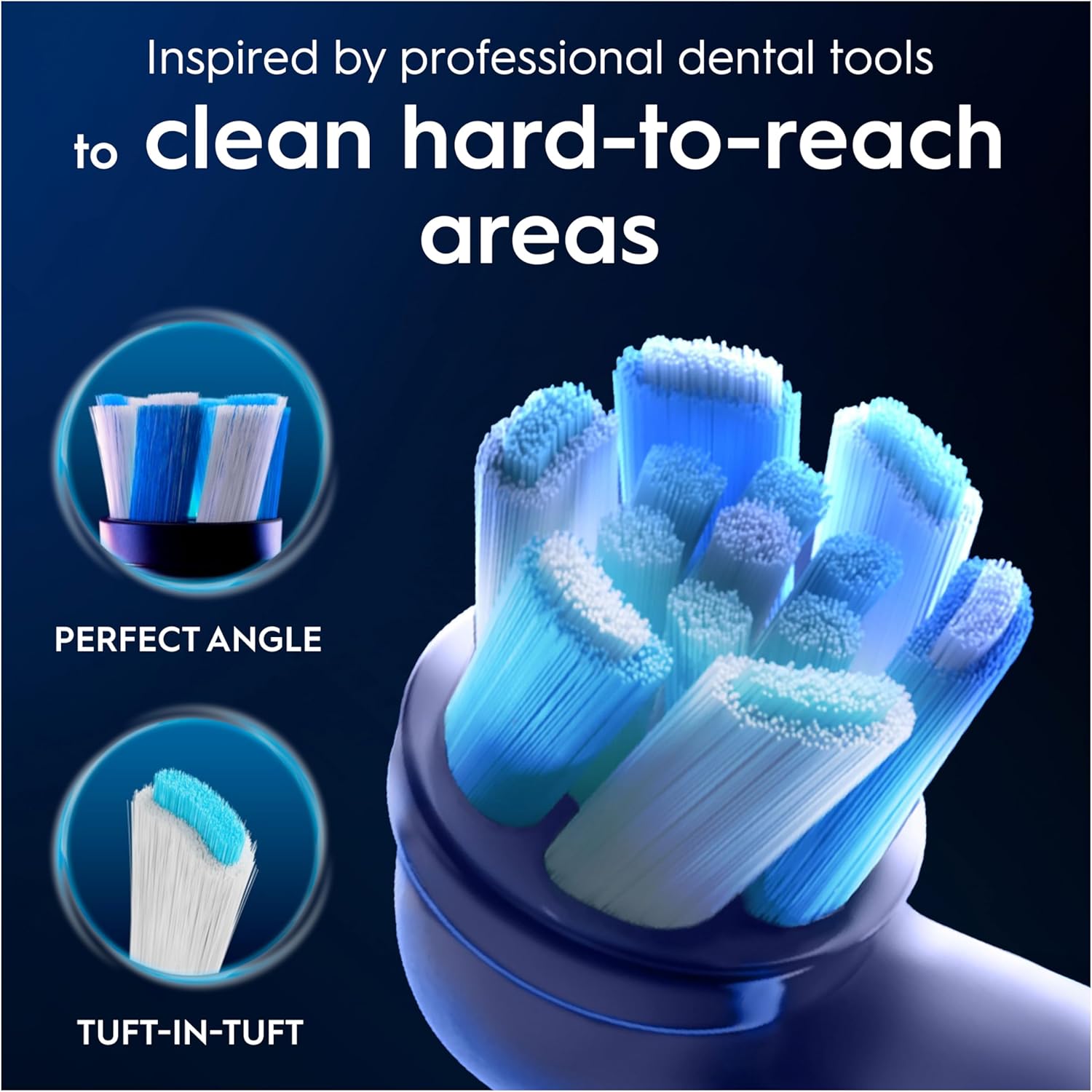 Thumbnail 2 de Oral-B iO Ultimate Clean ORIGINAL Electric Toothbrush Head – Pack of 8