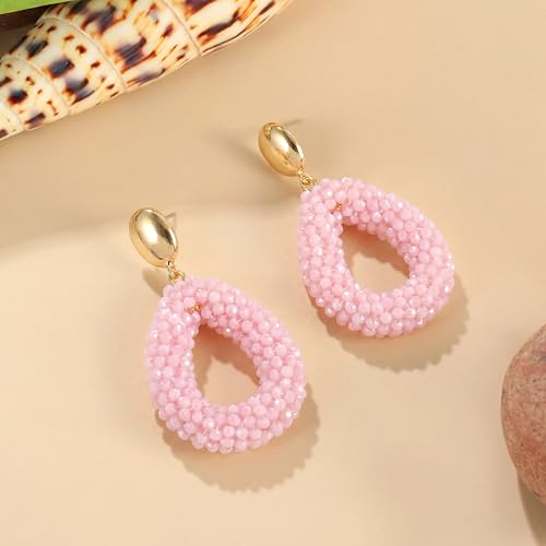 Thumbnail 6 de Boho Ohrringe hängend für Damen – Tropfenförmige Reisperlen von Joya Love