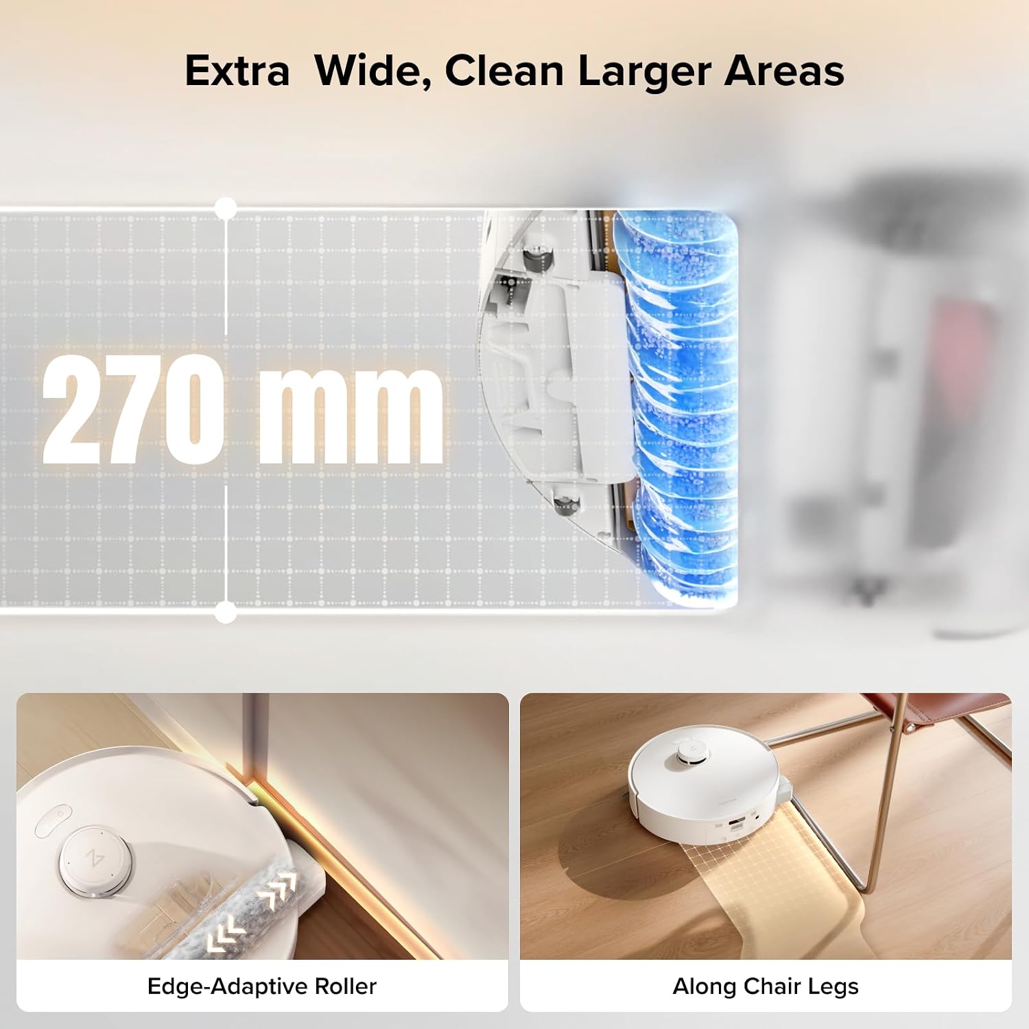 Detalle 2 de Roborock robot vacuum and mop Qrevo Curv 2 Flow