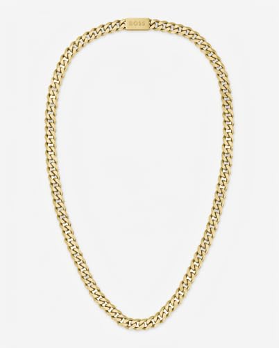 Detalle de BOSS Jewelry Men's CHAIN FOR HIM Collection Chain Necklace in Yellow Gold - 1580402