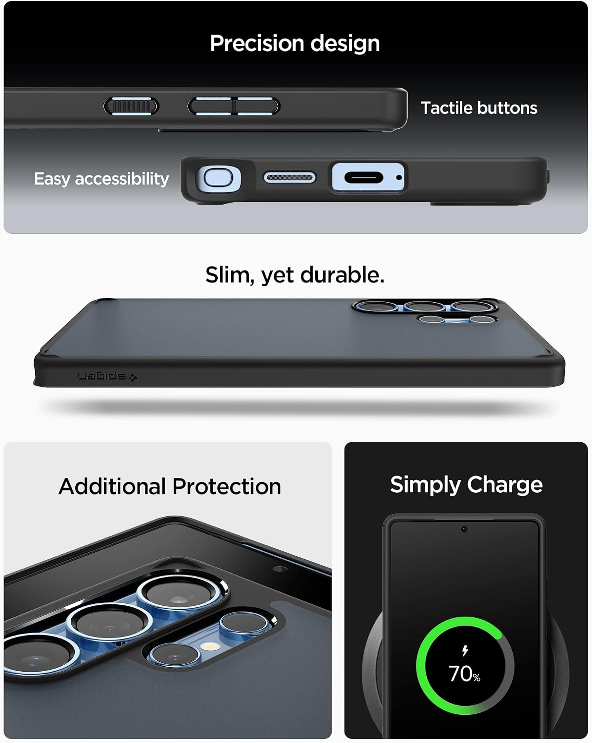 Thumbnail 6 de Spigen Ultra Hybrid pour Samsung Galaxy S25 Ultra – coque Frost Noir