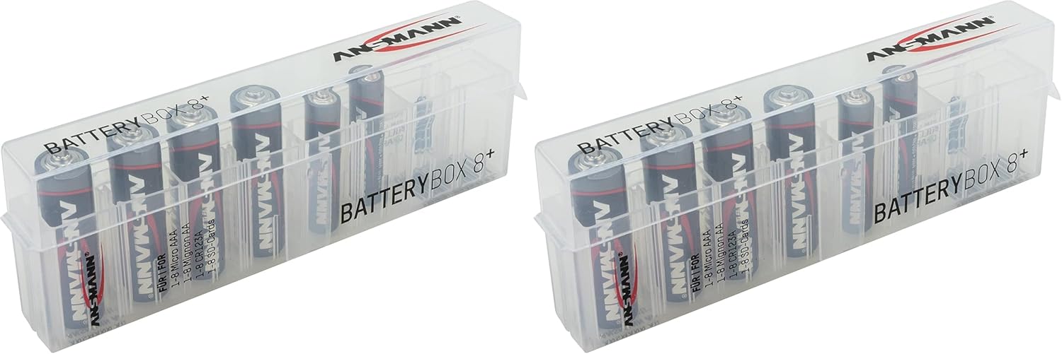 Thumbnail 6 de ANSMANN Batteriebox für AAA Micro, AA Mignon & Spezialbatterien – Akkubox für bis zu 8 Zellen