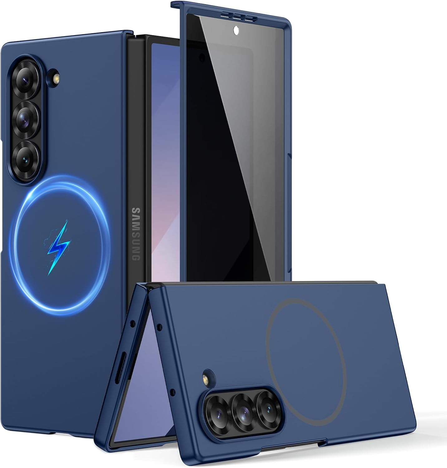 Thumbnail 6 de HWeggo Magnetic Case for Z Fold 7 with Privacy Screen Protector
