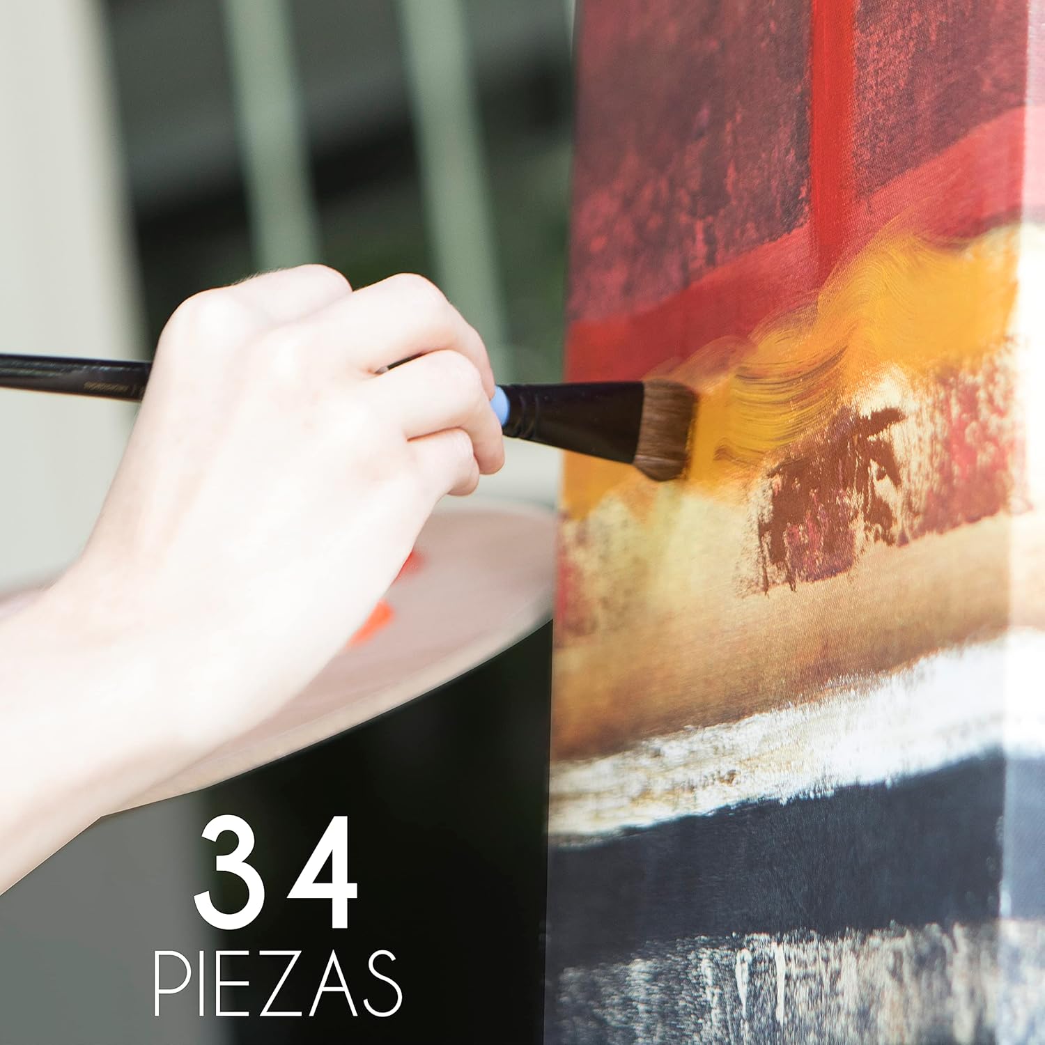 Thumbnail 3 de Kit Pintura 34 piezas Acrílica 24x30 cm