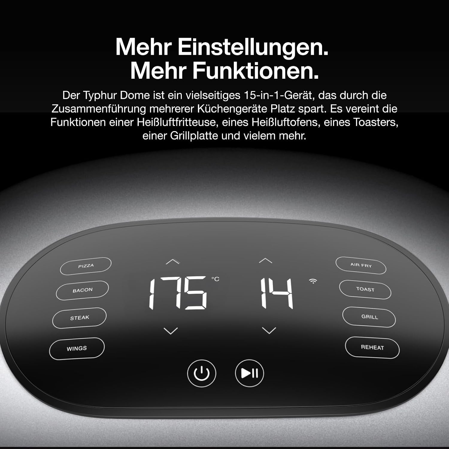 Thumbnail 3 de Typhur Dome 2 Airfryer 5,3L Heißluftfritteuse