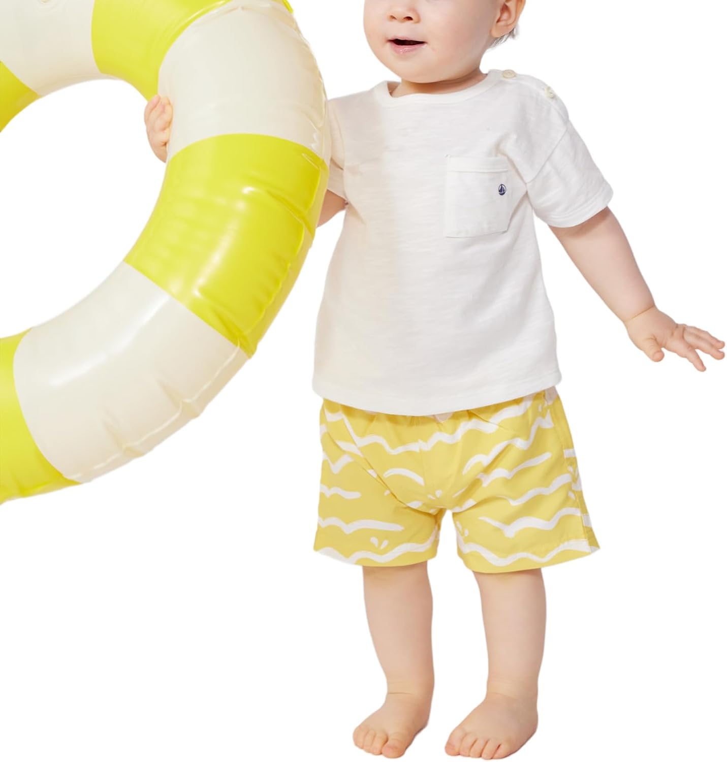 Thumbnail 2 de Petit Bateau T-shirt manches courtes bébé garçon avec ouverture au shoulder