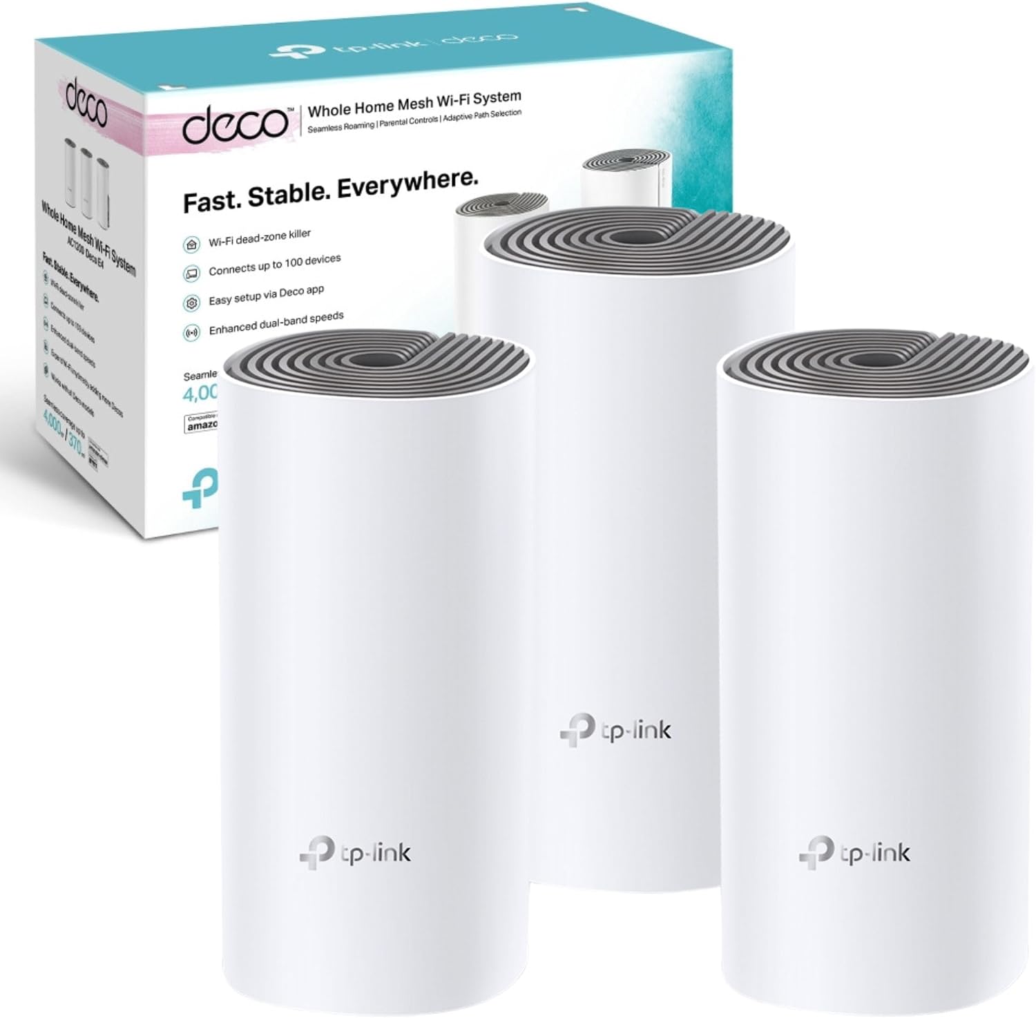 Detalle de TP-Link Deco X10 (3-pack) AX1500 Wi‑Fi 6 Mesh System