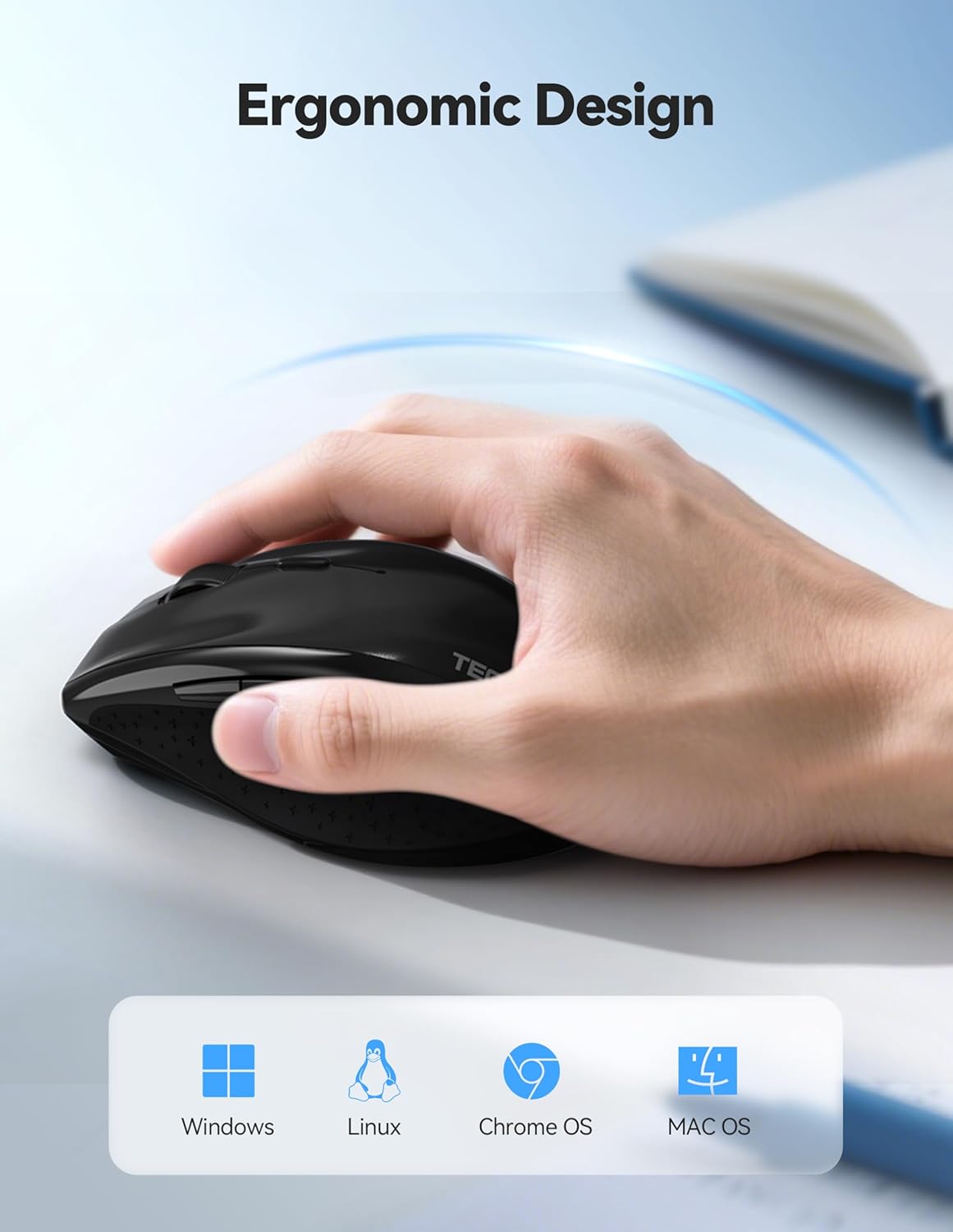 Thumbnail 5 de TECKNET PRO Rechargeable Wireless Mouse 6400 DPI