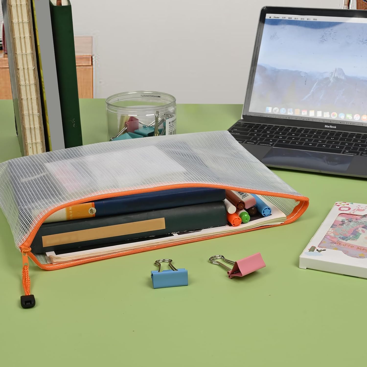Detalle 2 de Jicsetk A4 Zip Lock Plastic Wallets